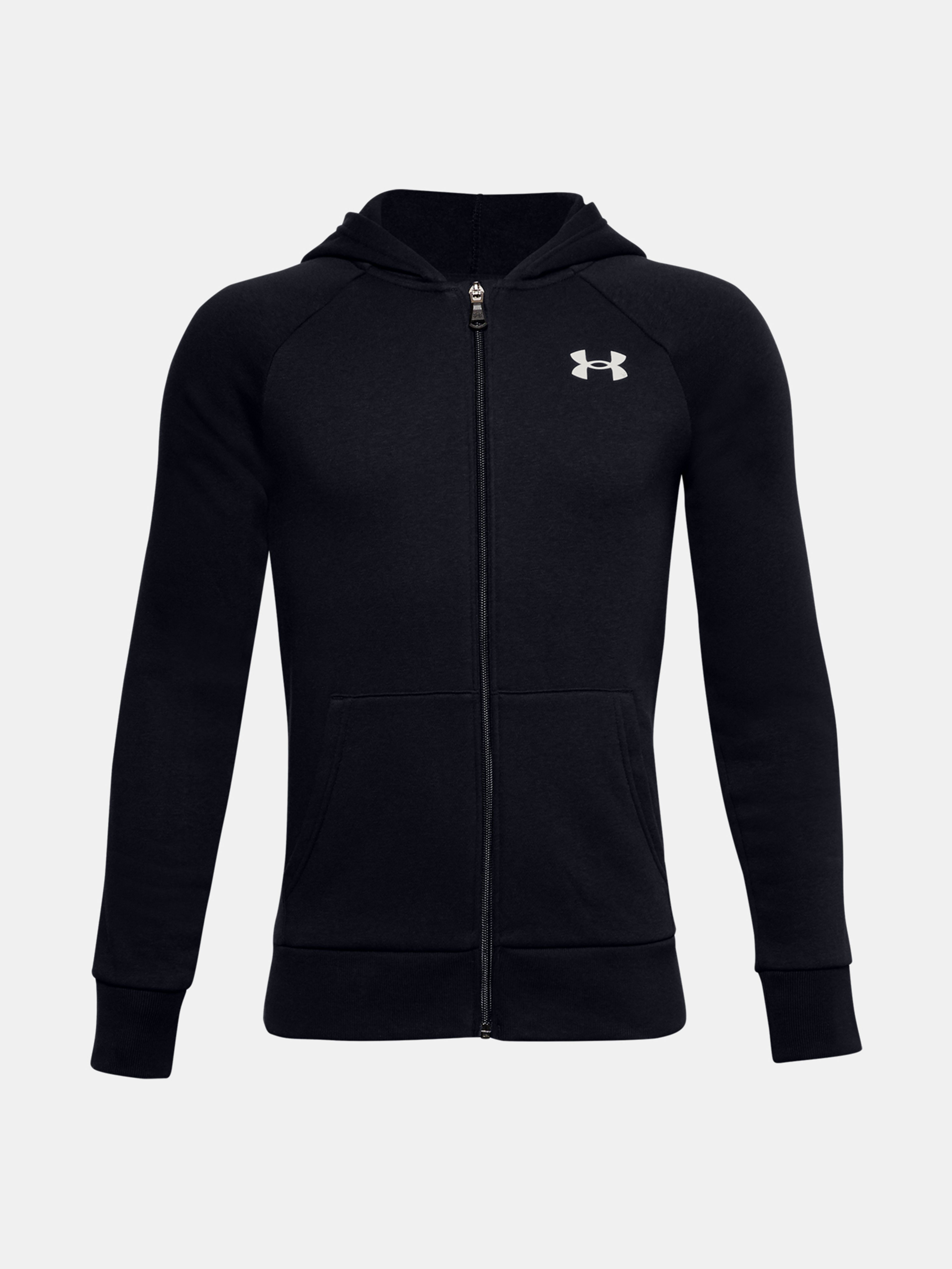 Chlapecká mikina Under Armour RIVAL COTTON FZ HOODIE