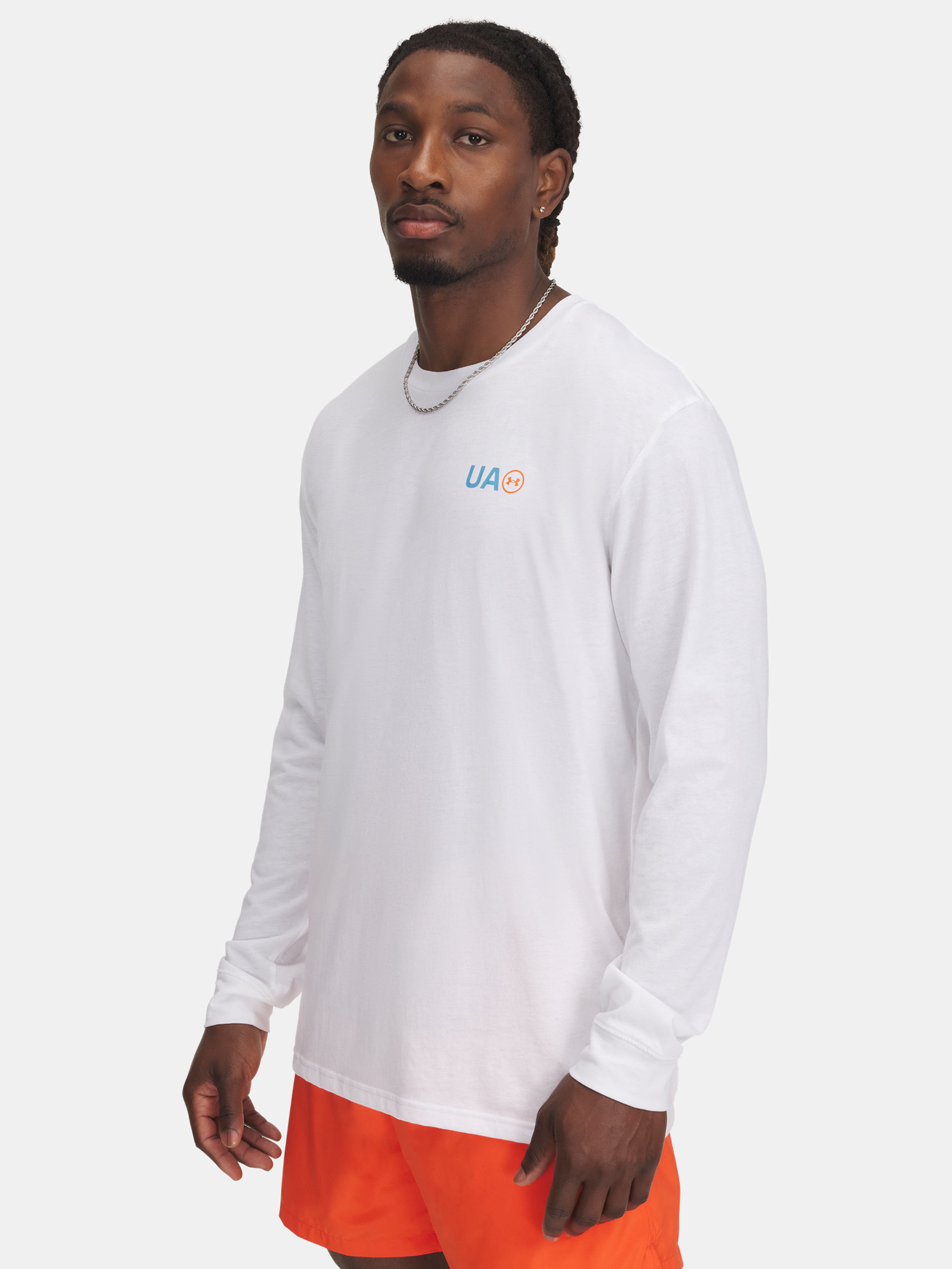 Férfi póló Under Armour UA M WORKWEAR LOGO LS