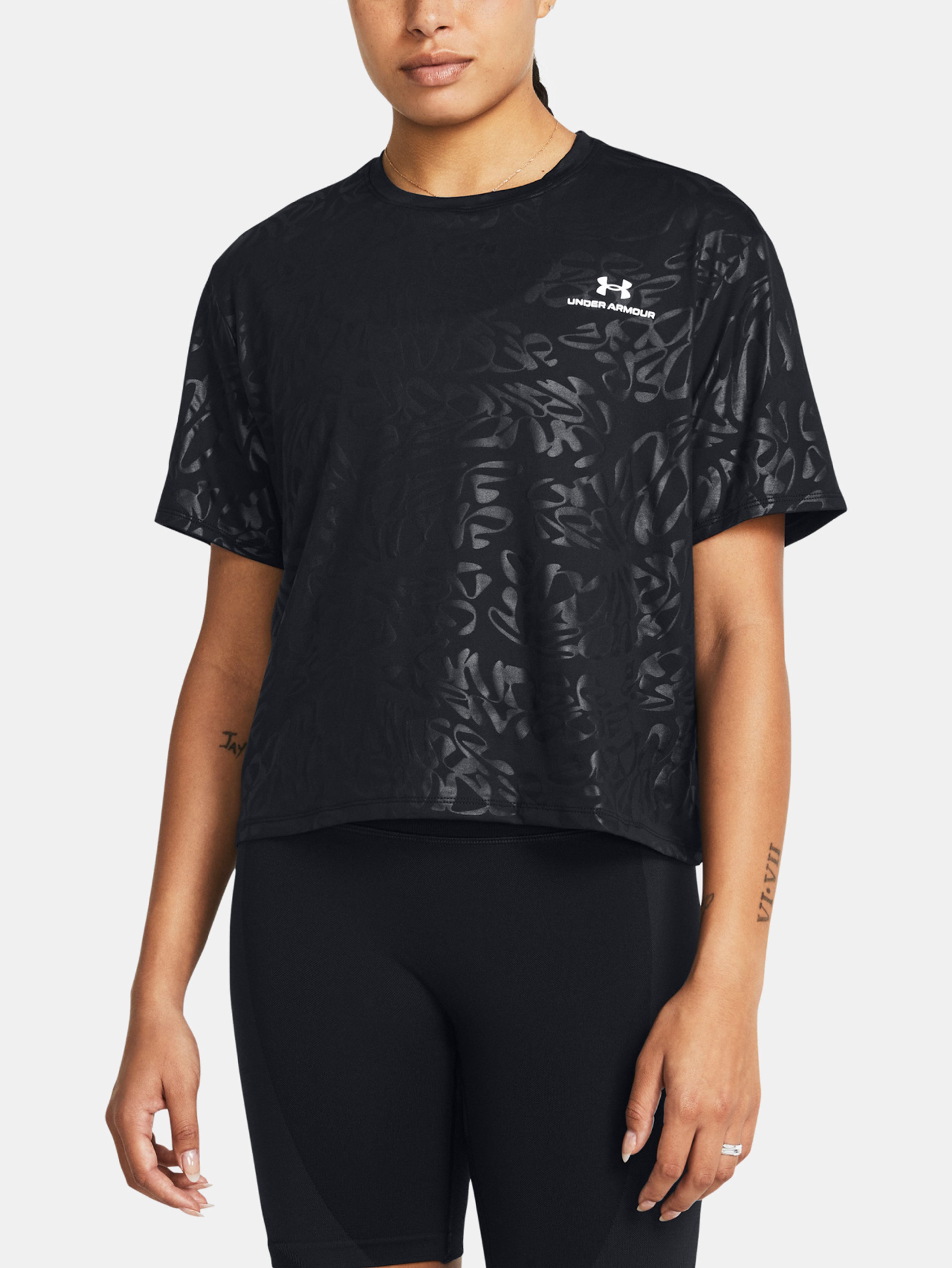 Ženska majica Under Armour Vanish Energy Emboss Crop SS