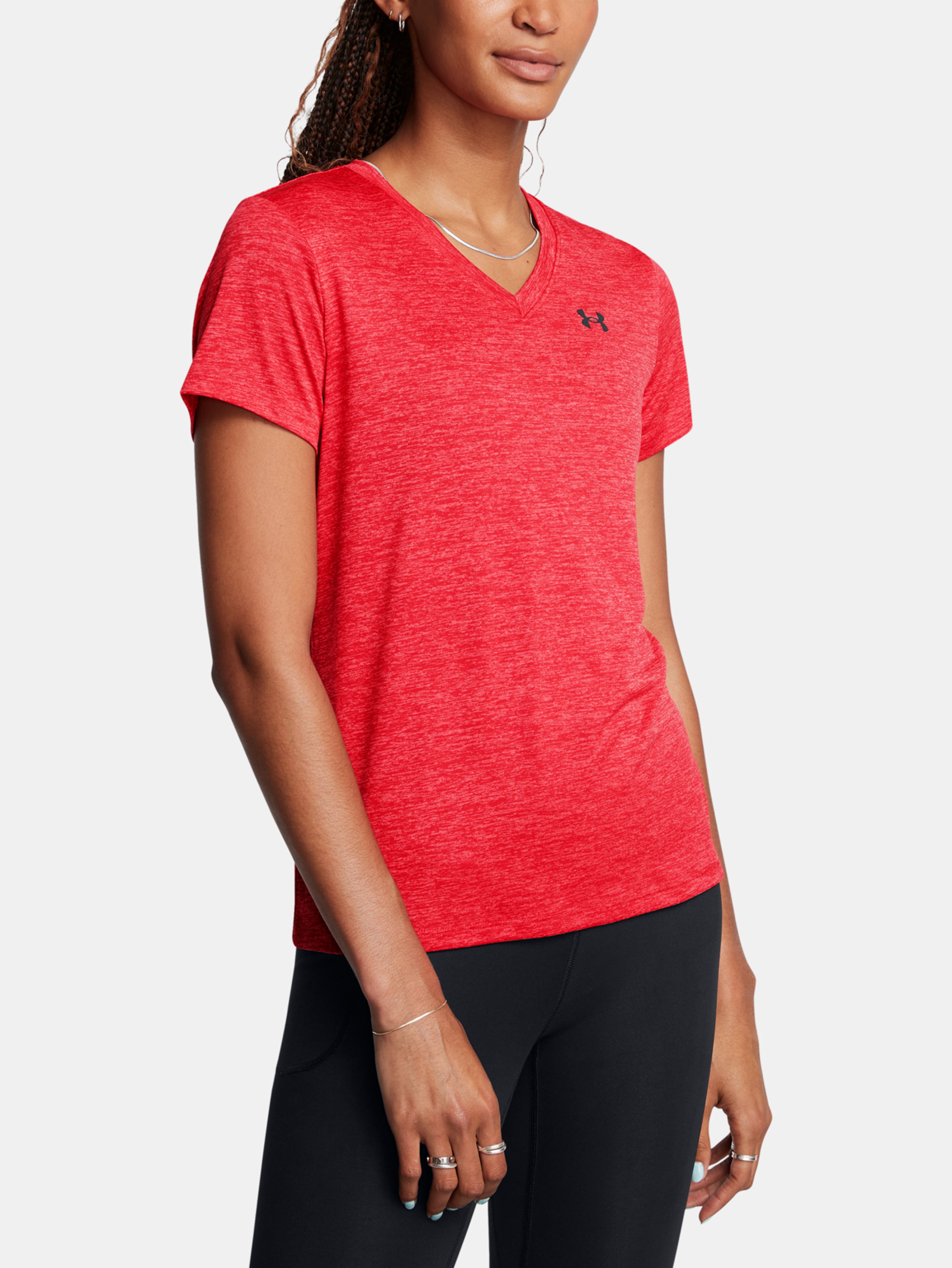 Dámské tričko Under Armour Tech SSV- Twist-RED