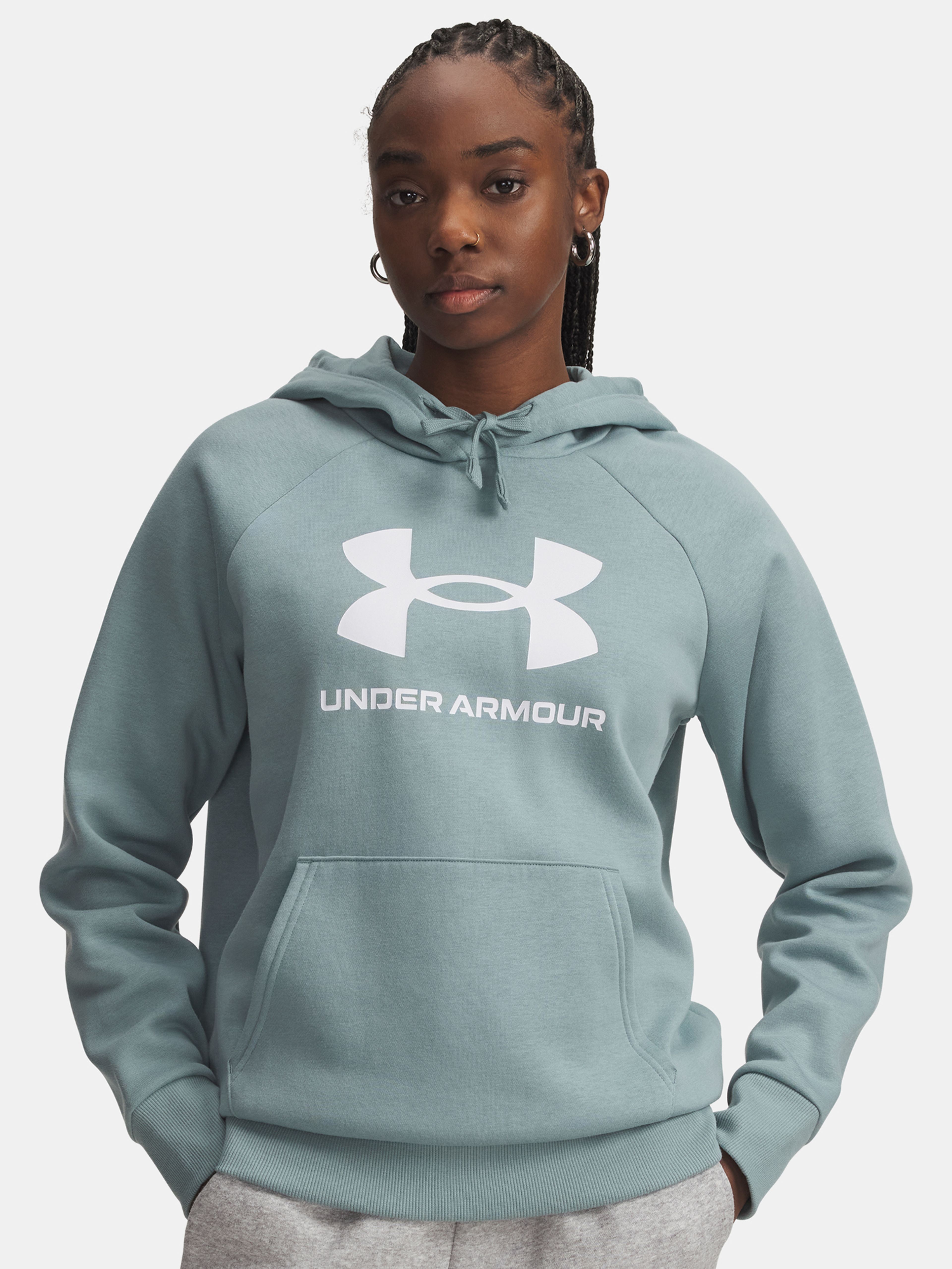 Naiste dressipluus Under Armour UA Rival Fleece Big Logo HD-GRN