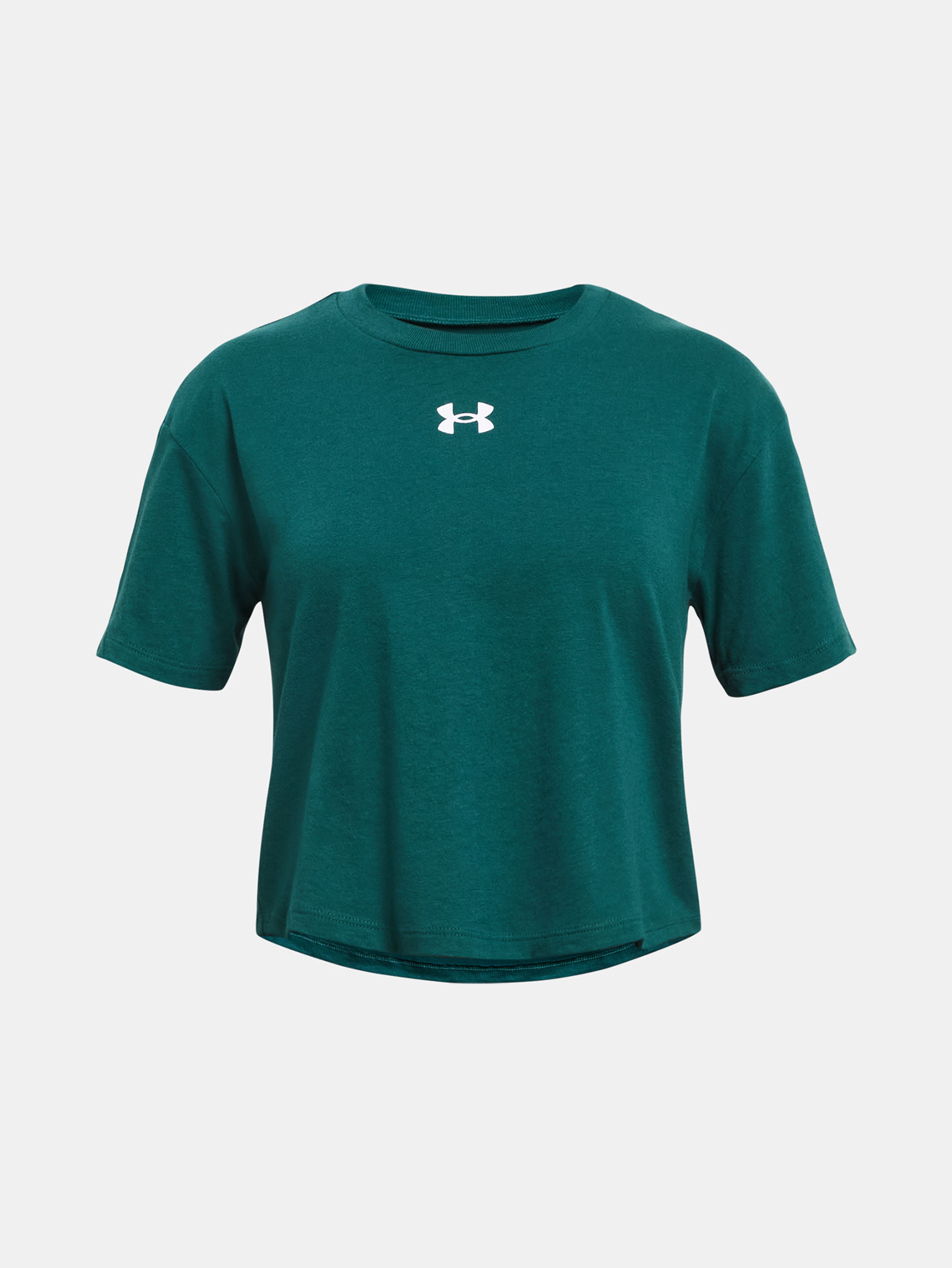 Dívčí tričko Under Armour UA CROP SPORTSTYLE LOGO SS