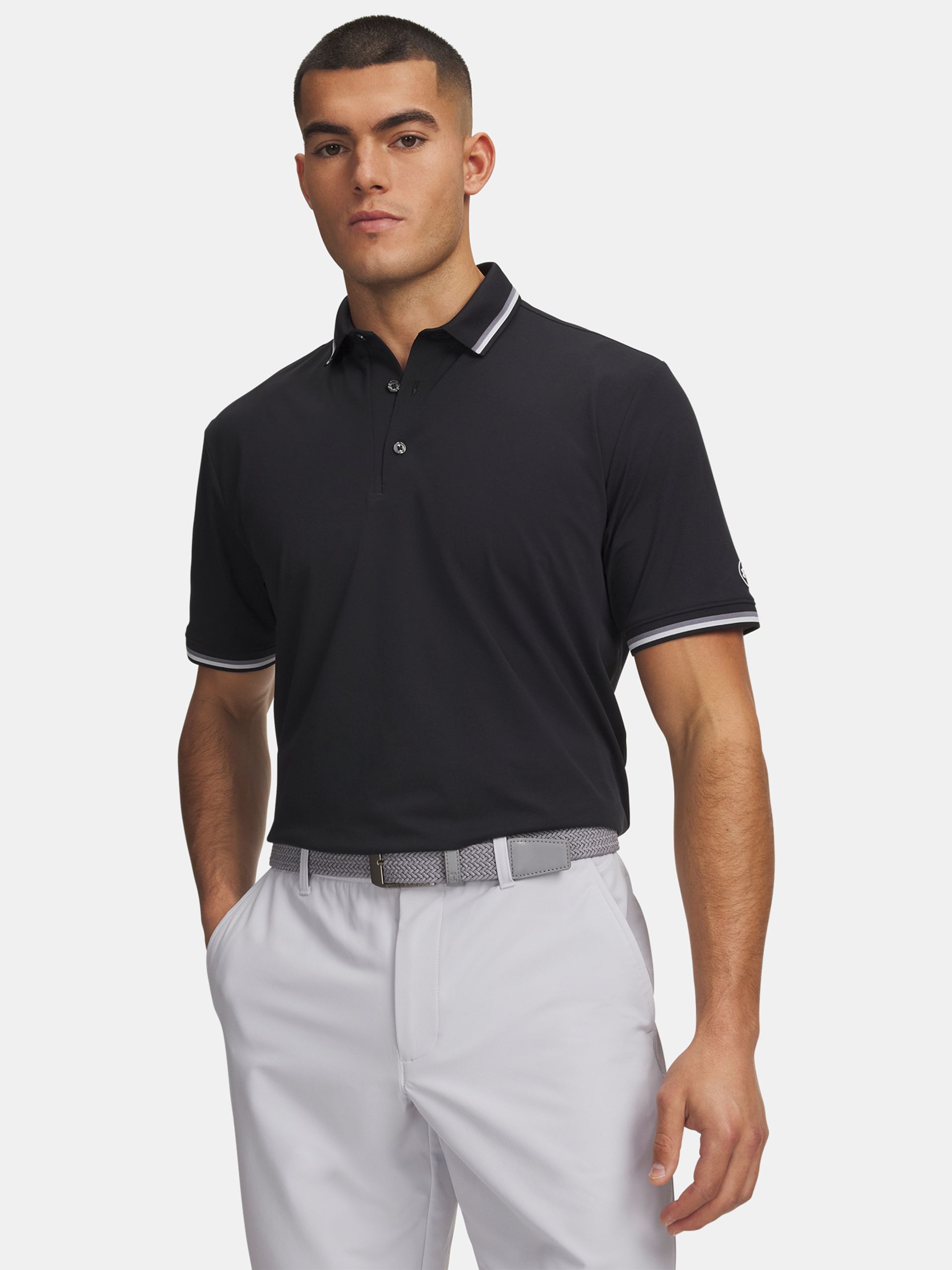 Vyriški marškinėliai Under Armour UA ArmourDry Rib Polo - 001