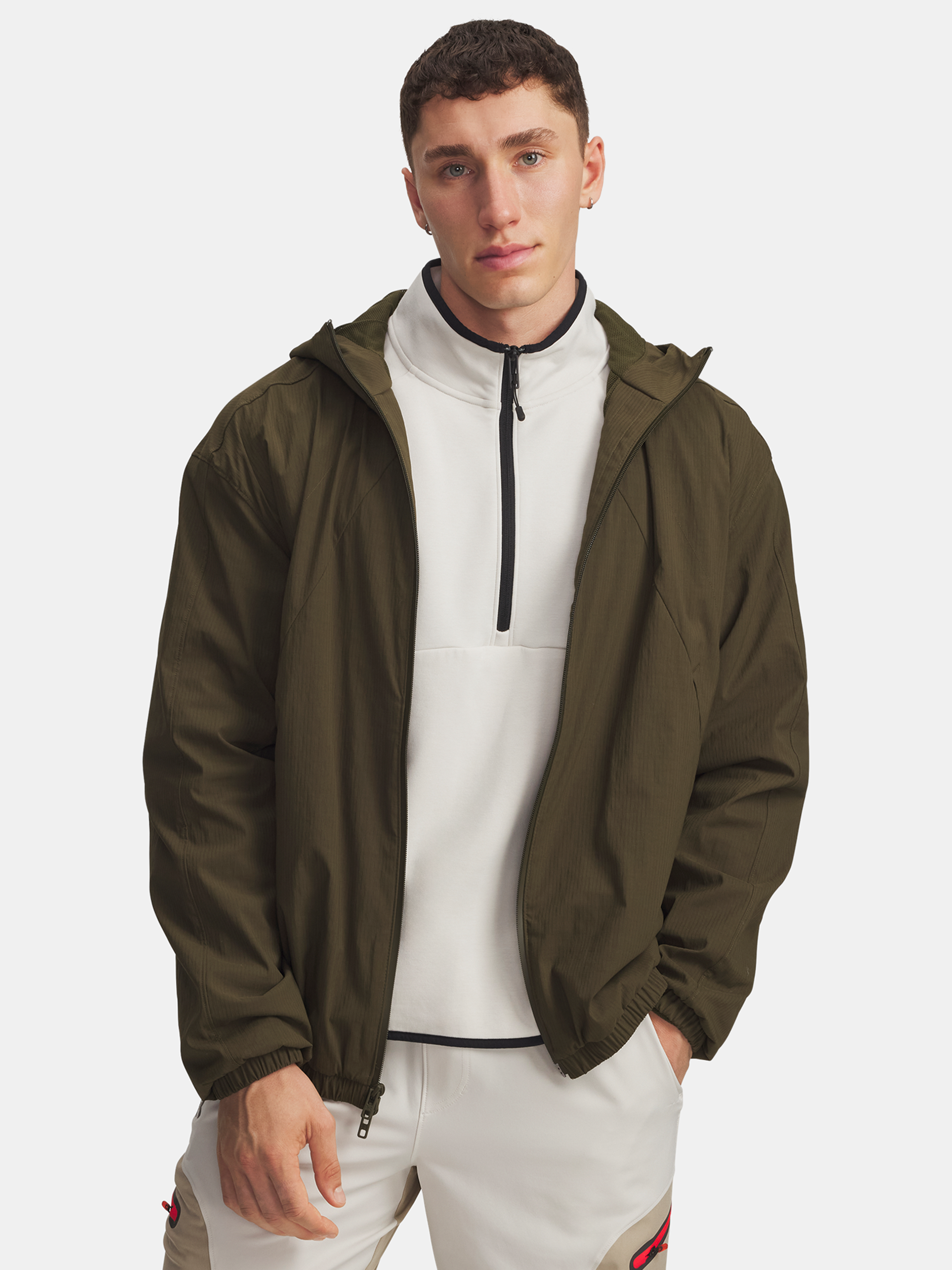 Férfi dzseki Under Armour UA Unstoppable Txt Woven Jkt-GRN
