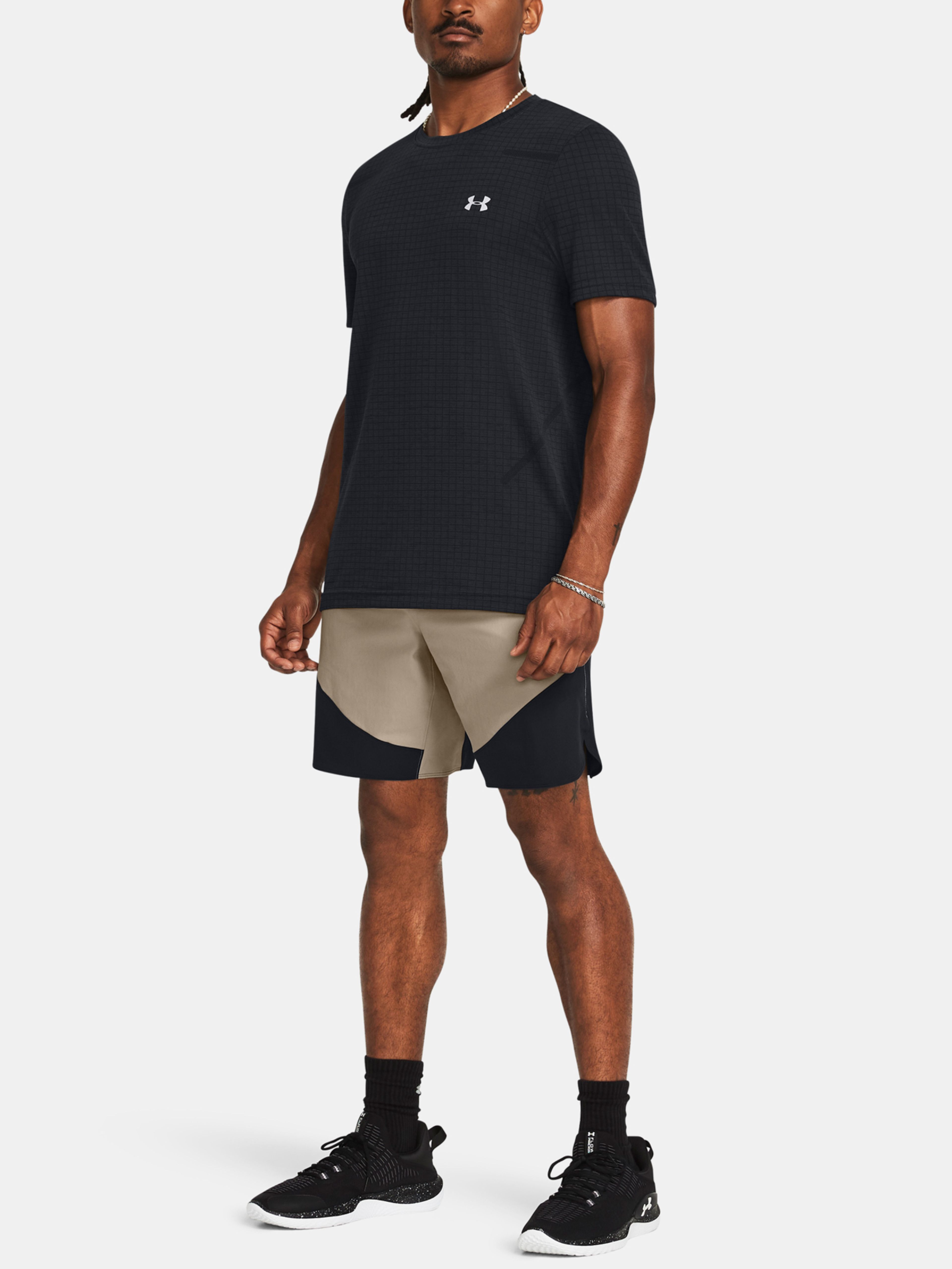 Férfi rövidnadrágok Under Armour UA Peak Woven Hybrid Short-BRN