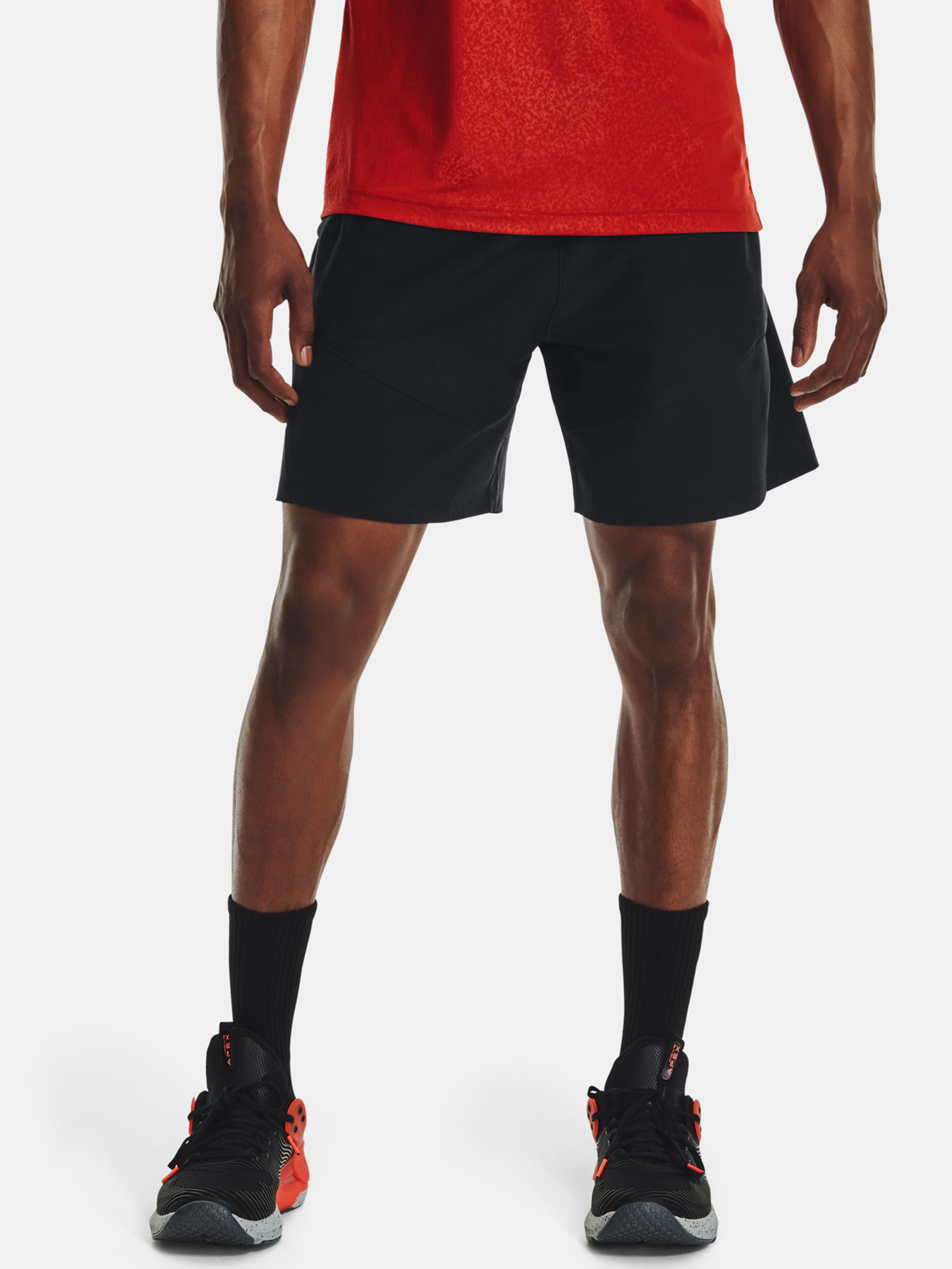 Férfi rövidnadrágok Under Armour UA Knit Woven Hybrid Shorts