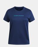 Tüdrukute t-särk Under Armour Tech Branded SSC-Sinine - 003