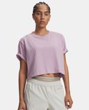Ženska majica Under Armour UA Rival Boxy Tee Solid-Rožnata - 004