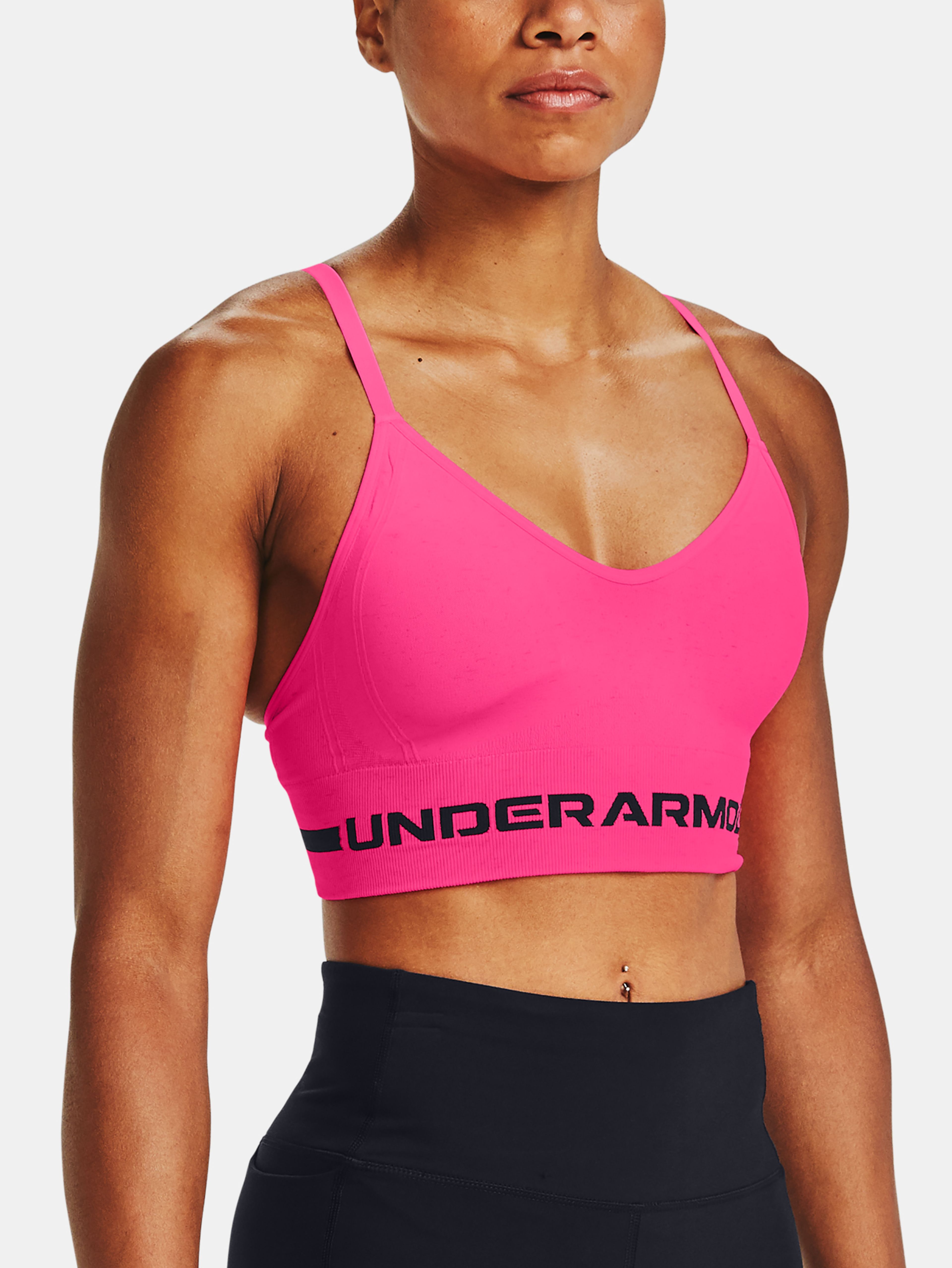 Női melltartó Under Armour Seamless Low Long Htr Bra