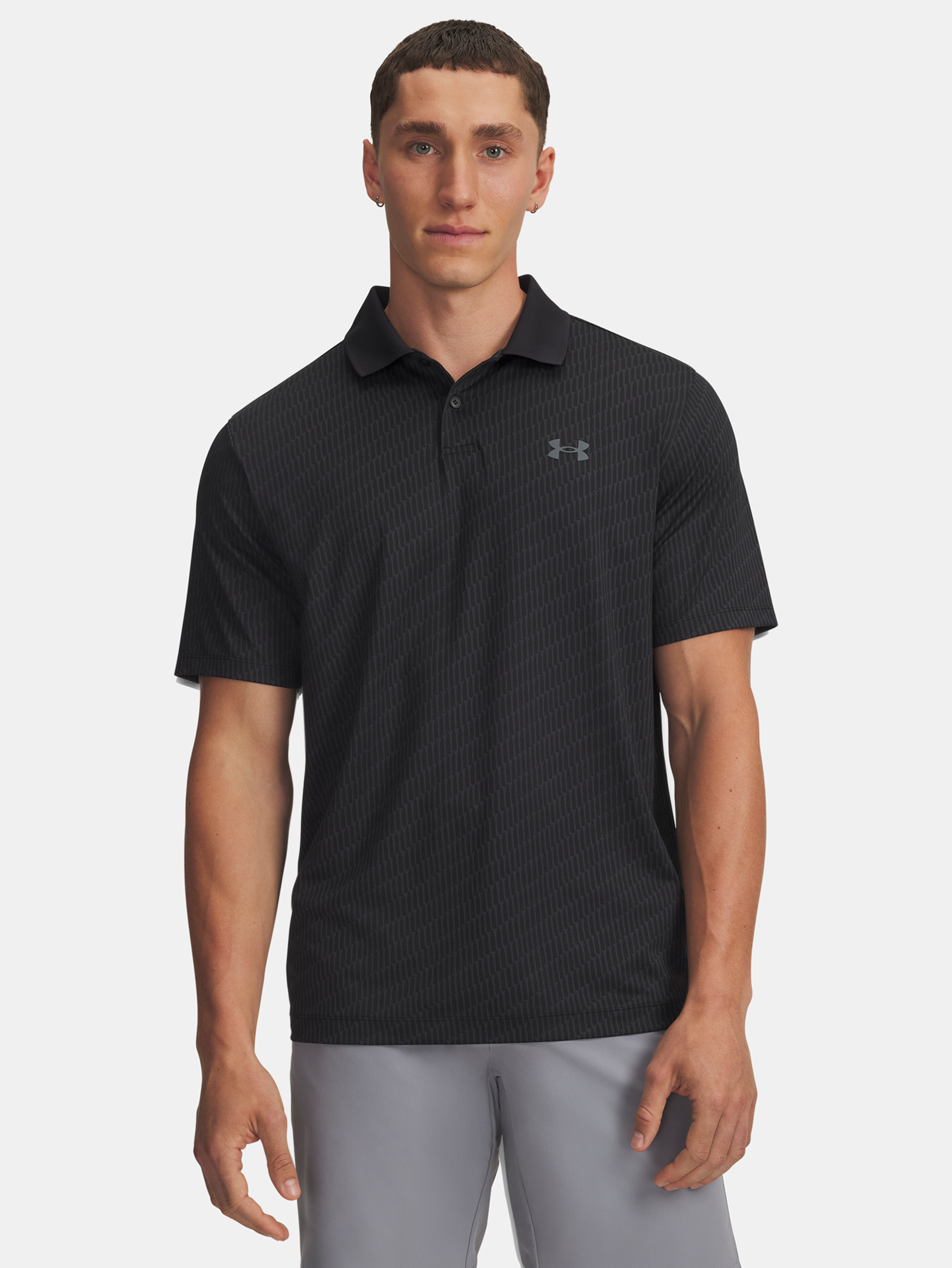 Férfi póló Under Armour UA Matchplay Printed Polo-BLK
