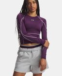 Sieviešu t-krekls Under Armour HeatGear Elite LS-Violeta - 002