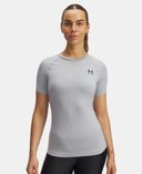 Ženska majica Under Armour UA HG Authentics Comp SS-Siva - 004