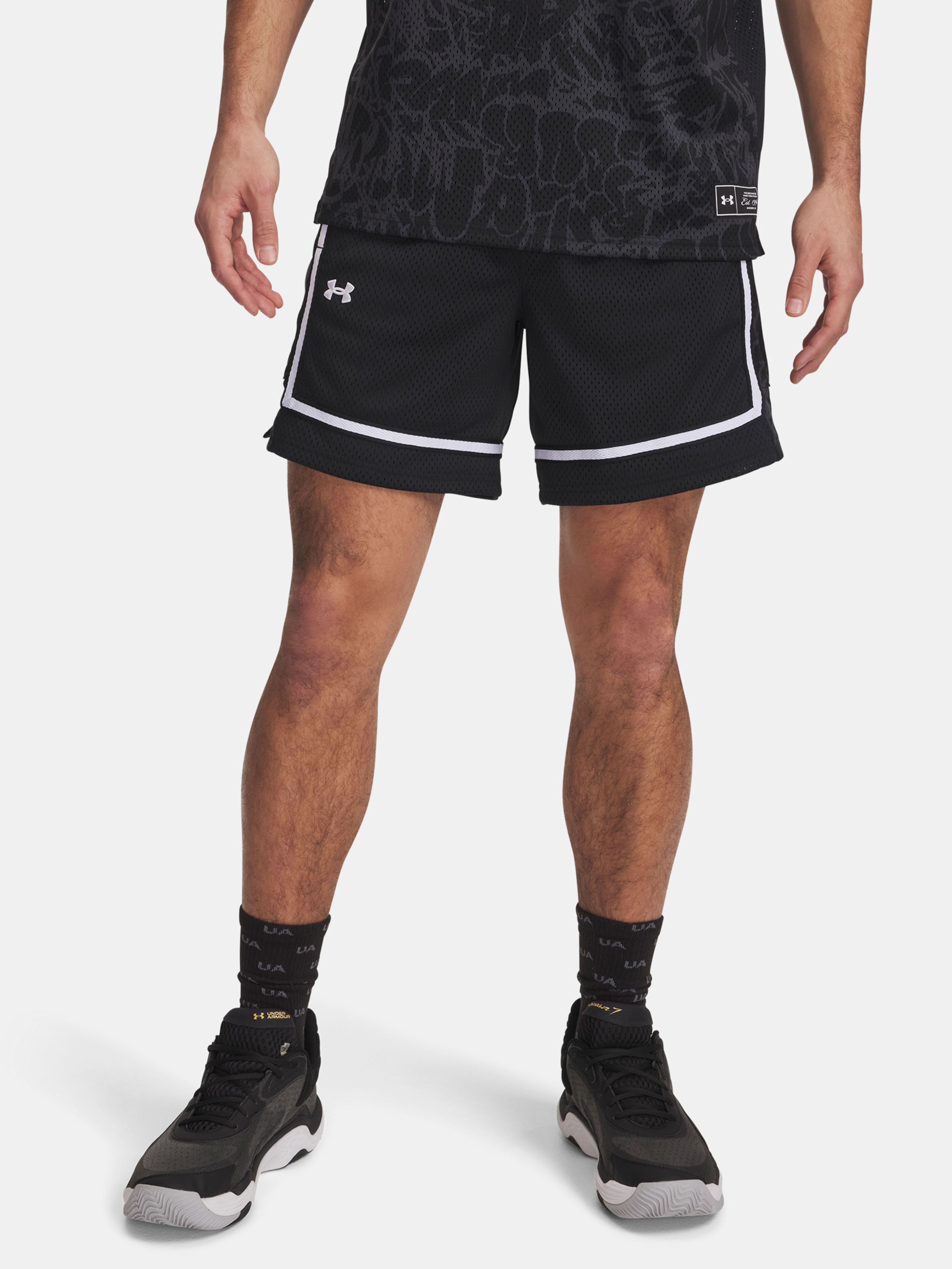 Férfi rövidnadrágok Under Armour Zone Pro 7in Mesh Short Prntd