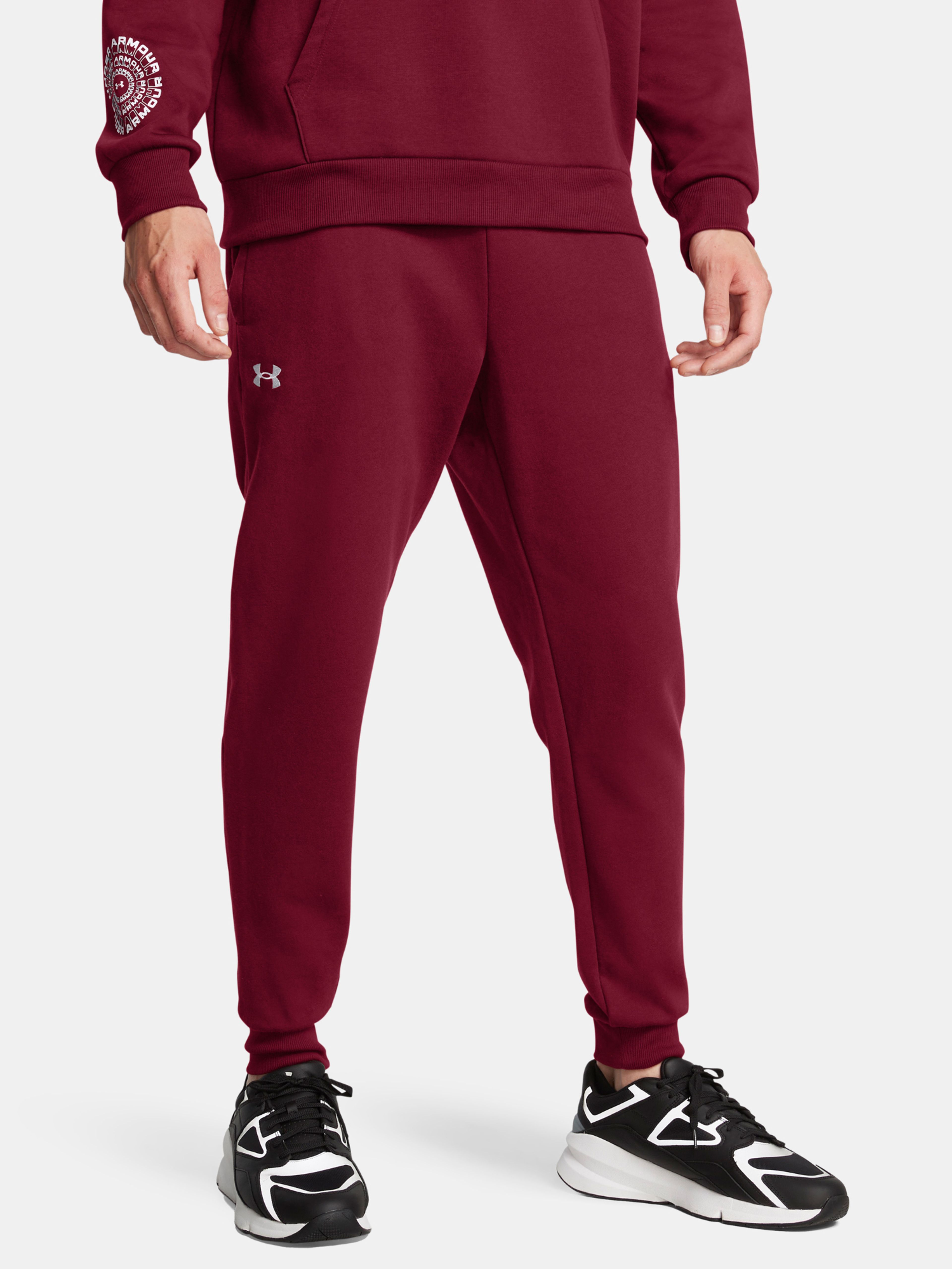 Meeste dressipüksid Under Armour UA Rival Fleece Joggers-RED