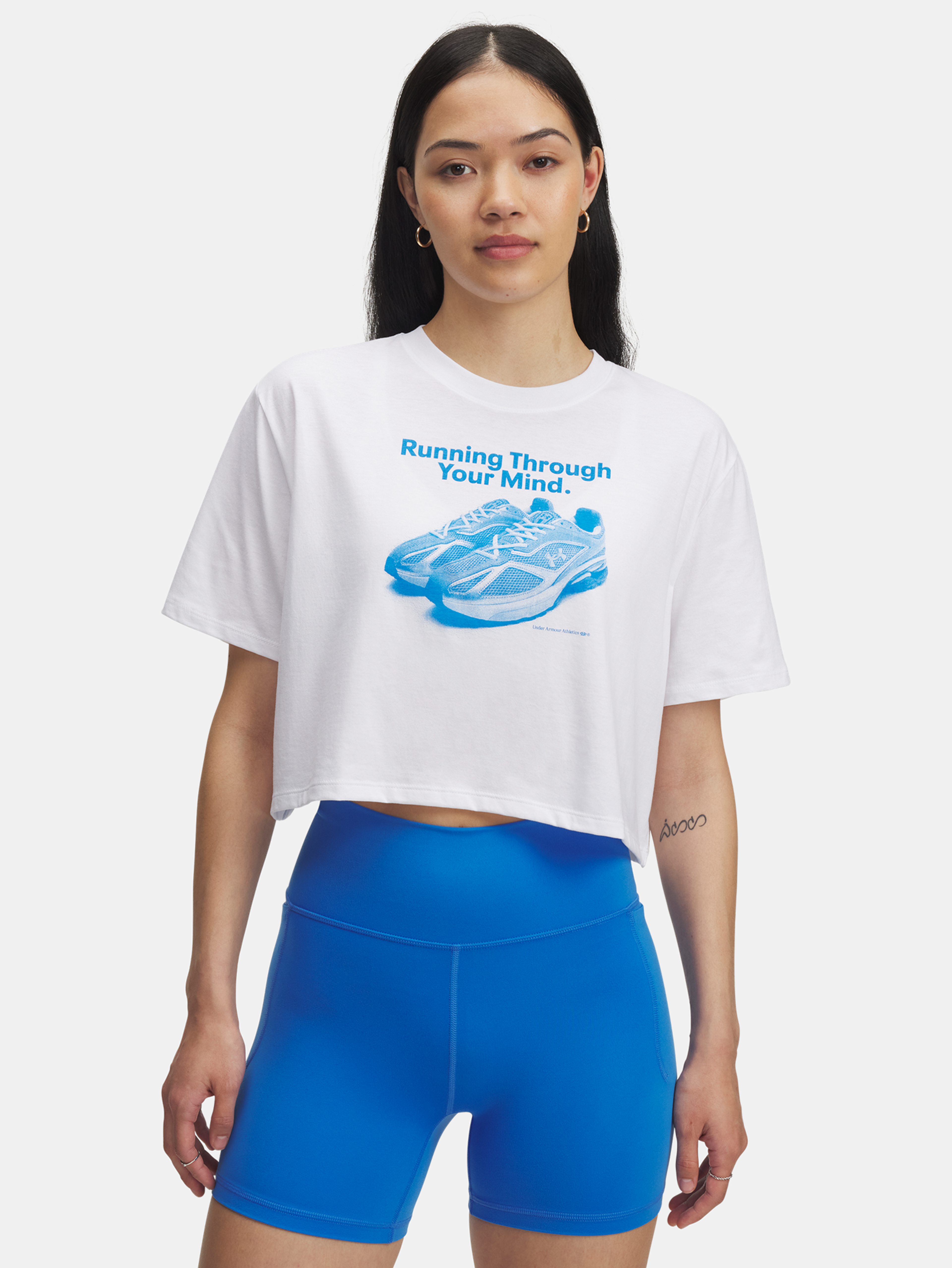 Dámske tričko Under Armour UA Varsity OS SS-WHT