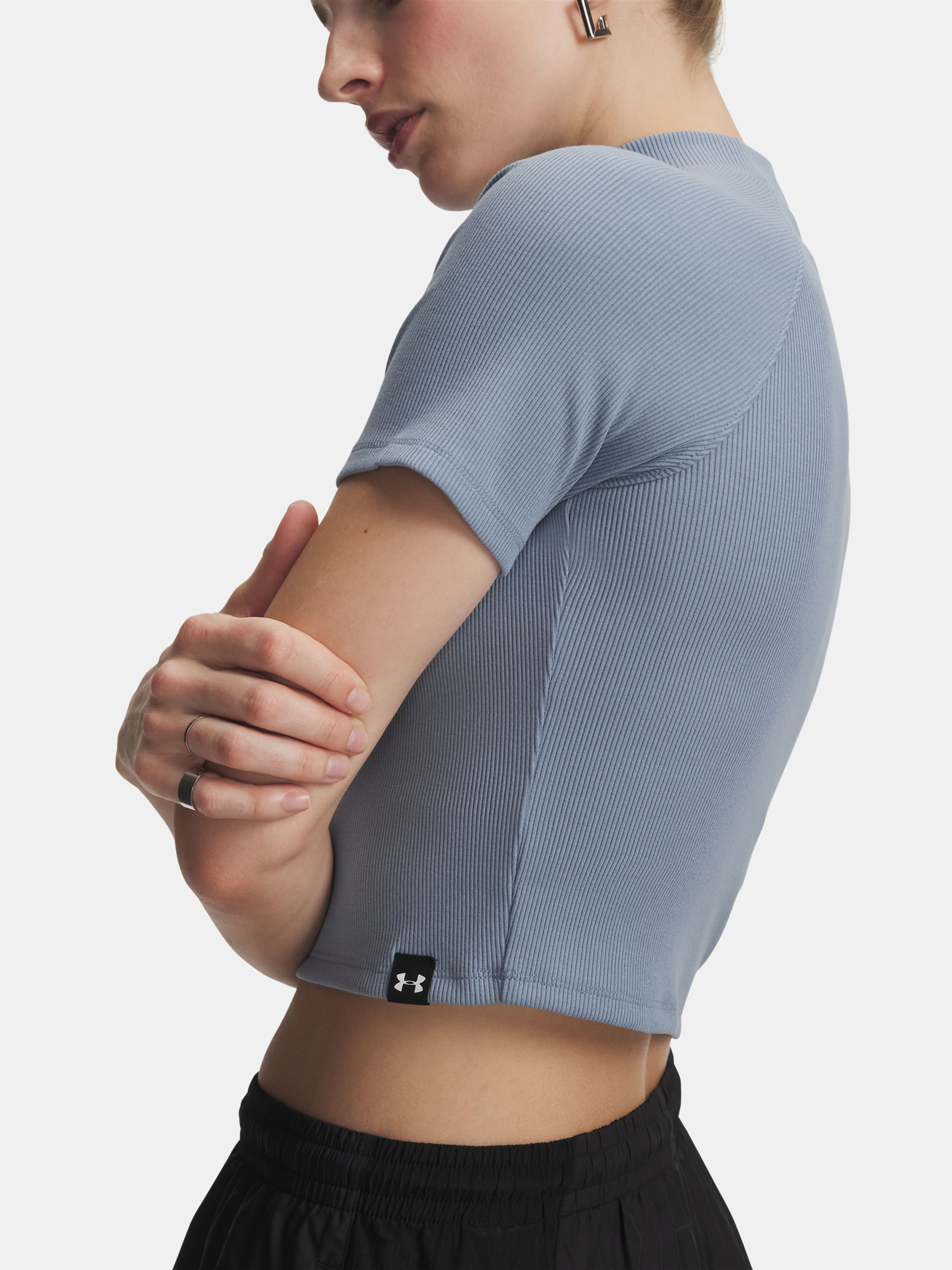 Dámské tričko Under Armour UA RIVAL RIB MOCK SS TEE - 003