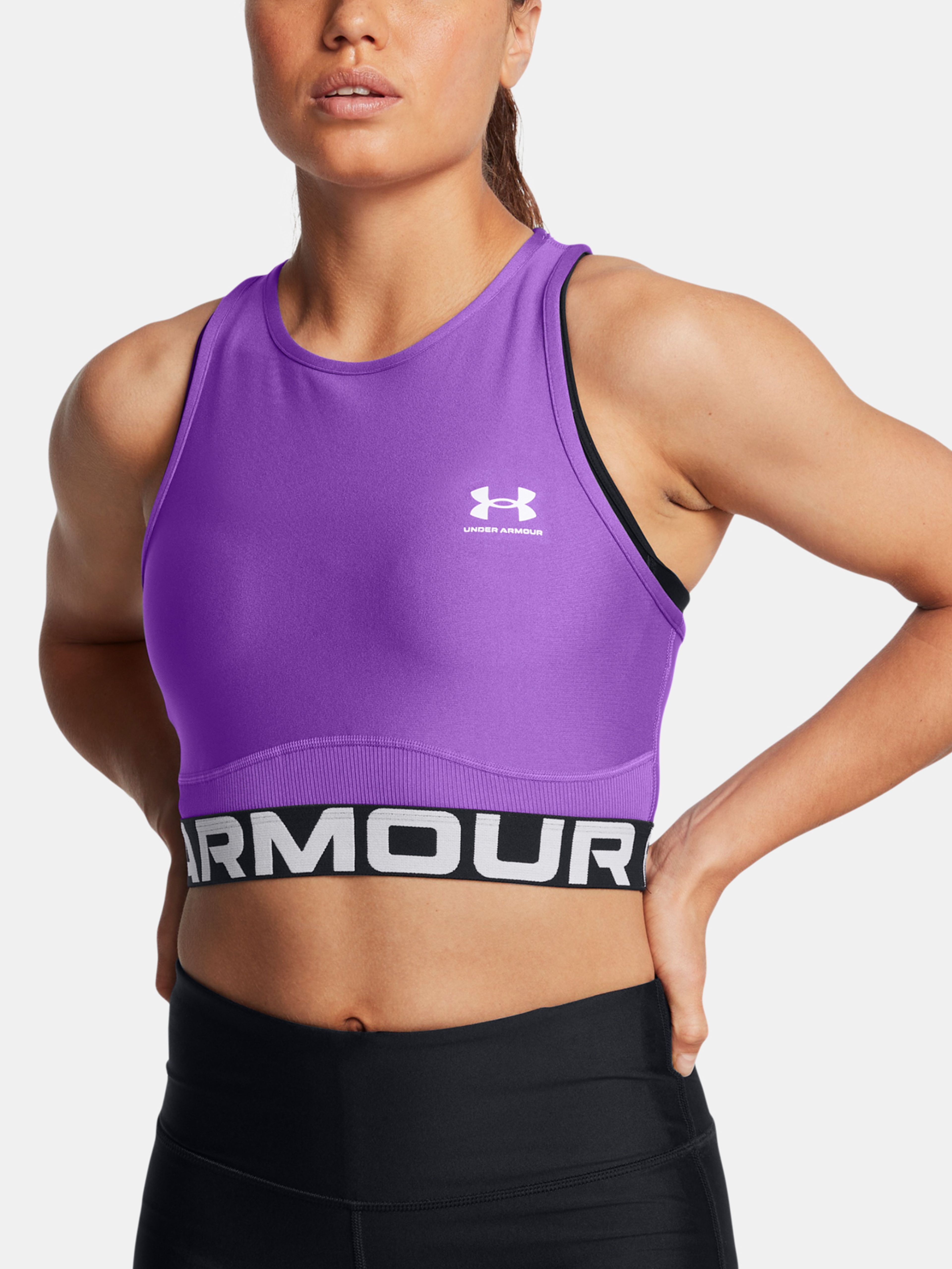 Ženska majica brez rokavov Under Armour HeatGear Rib Tank-PPL