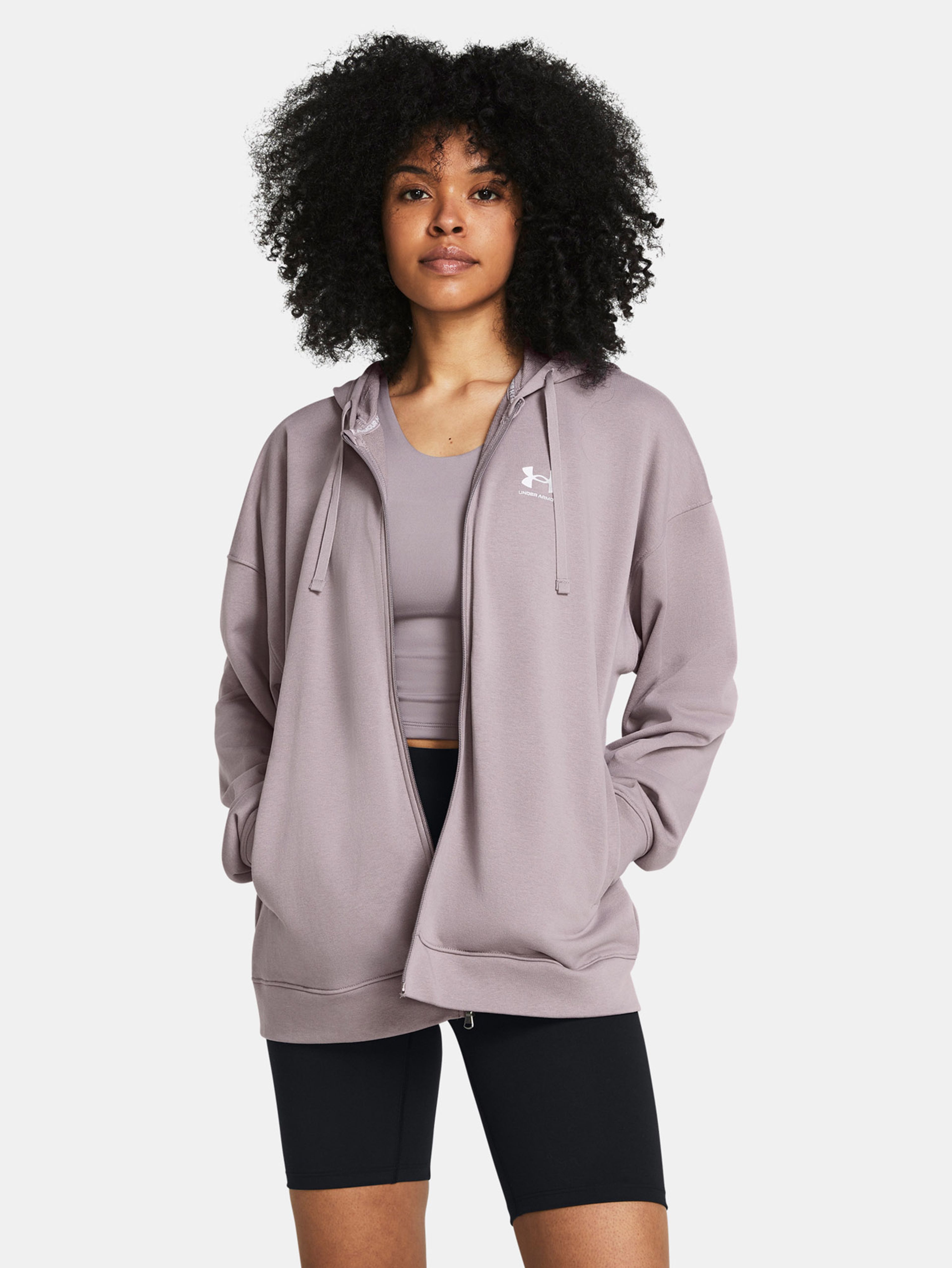 Ženski pulover Under Armour UA Rival Terry OS FZ Hooded