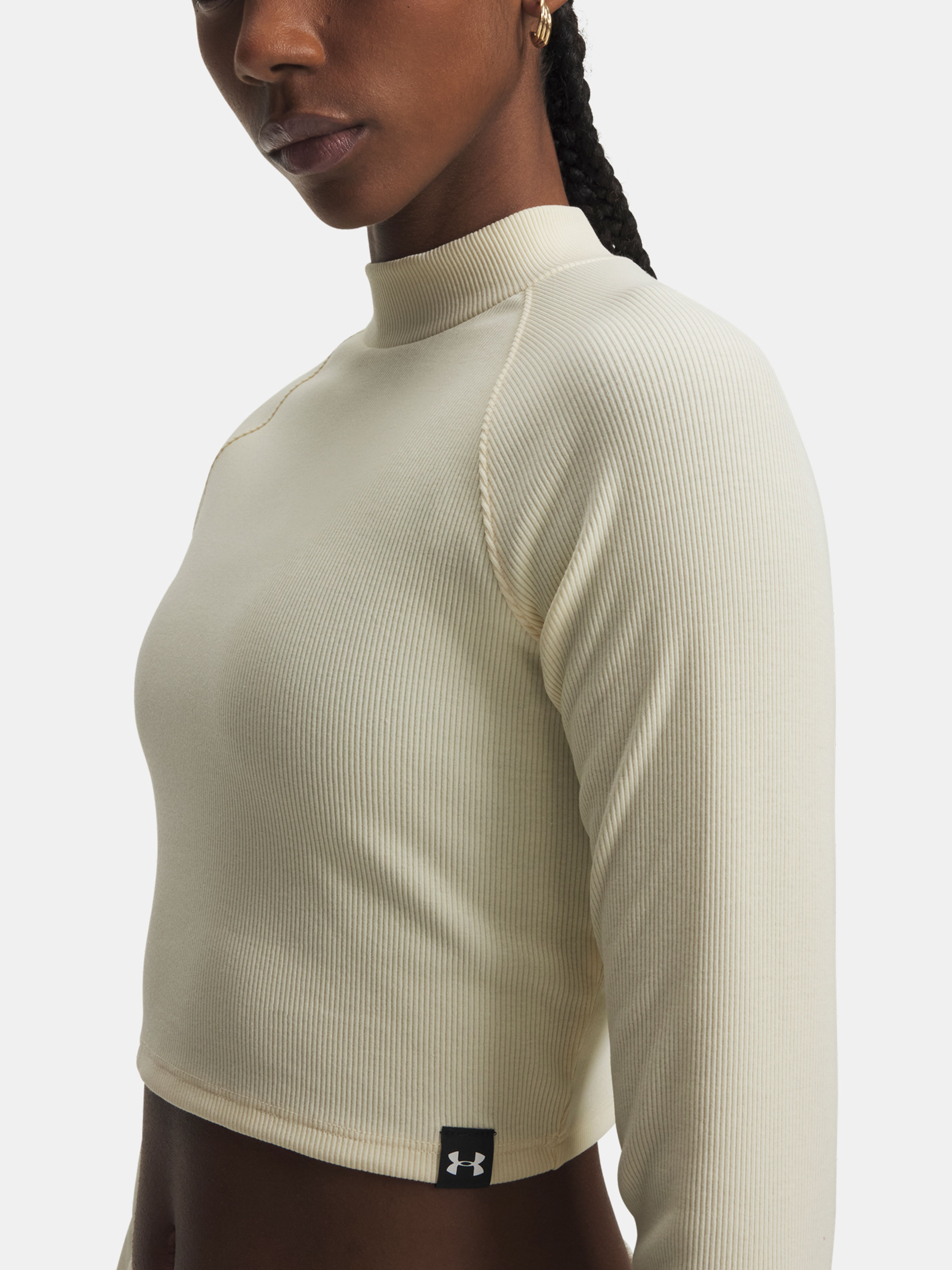 Dámské tričko Under Armour UA RIV RIB MOCK LS - 003