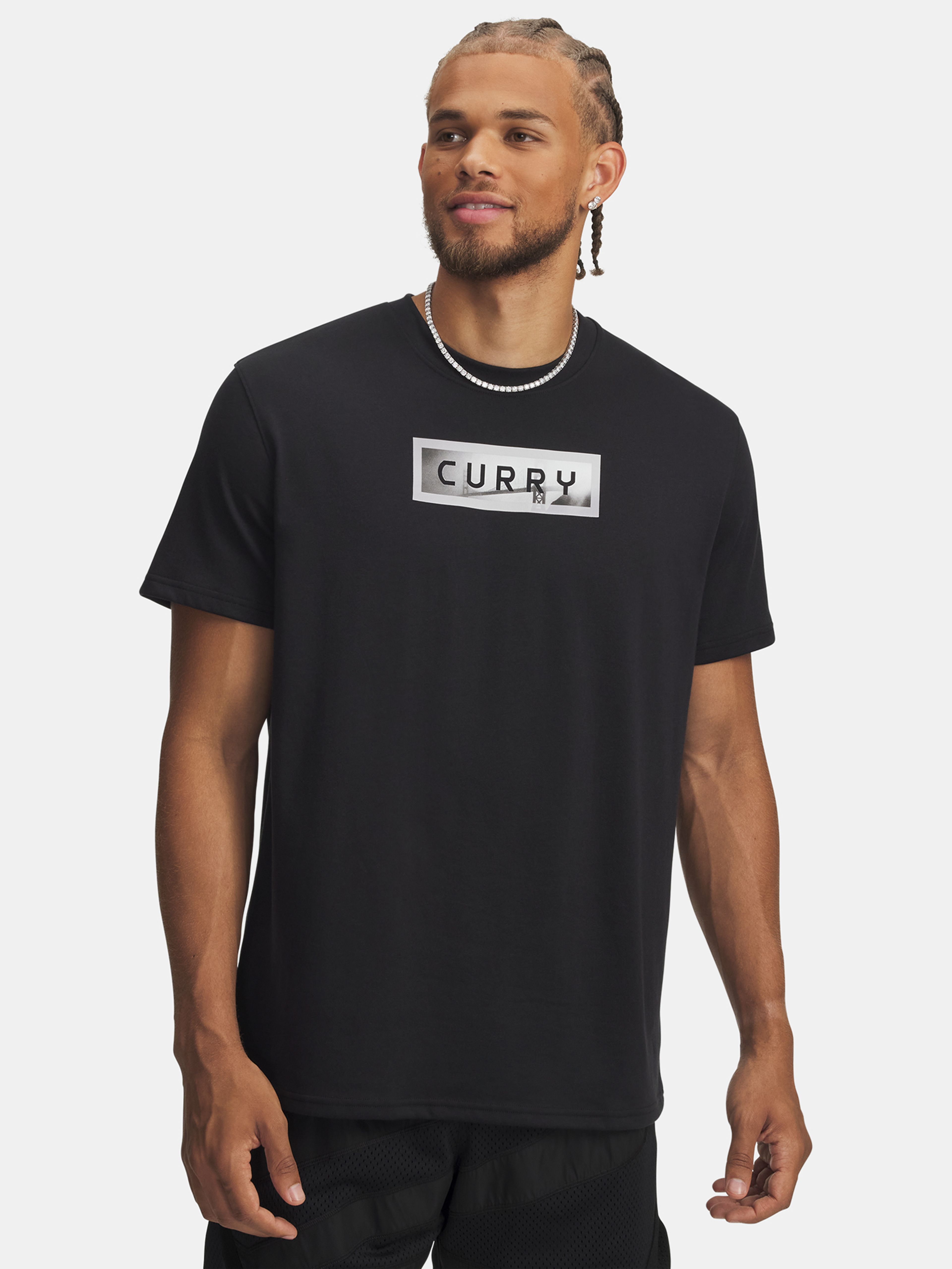 Férfi póló Under Armour Curry Trend Tee 1-BLK