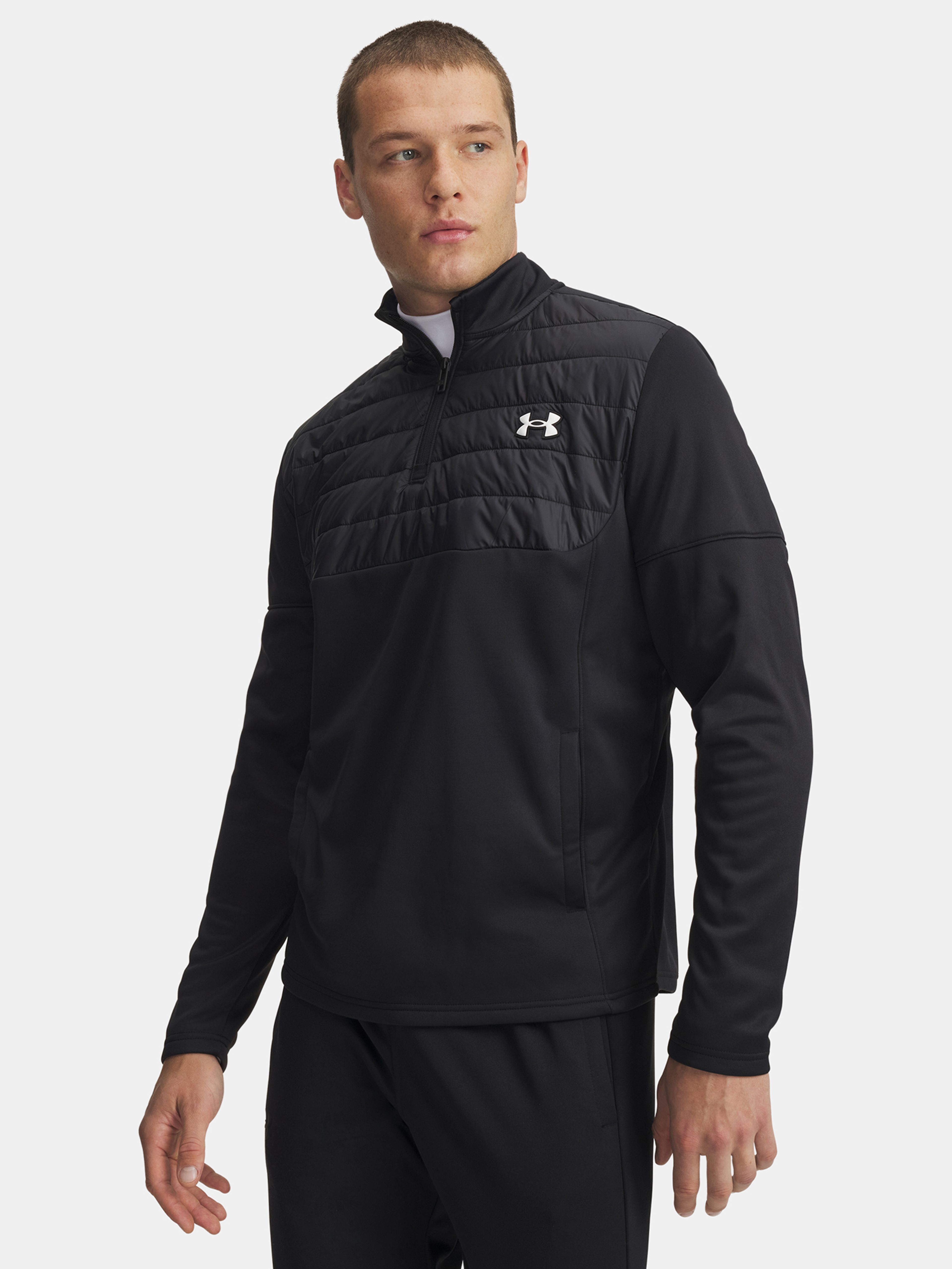Férfi felső Under Armour UA Armour Flc Pro Utility QZ-BLK