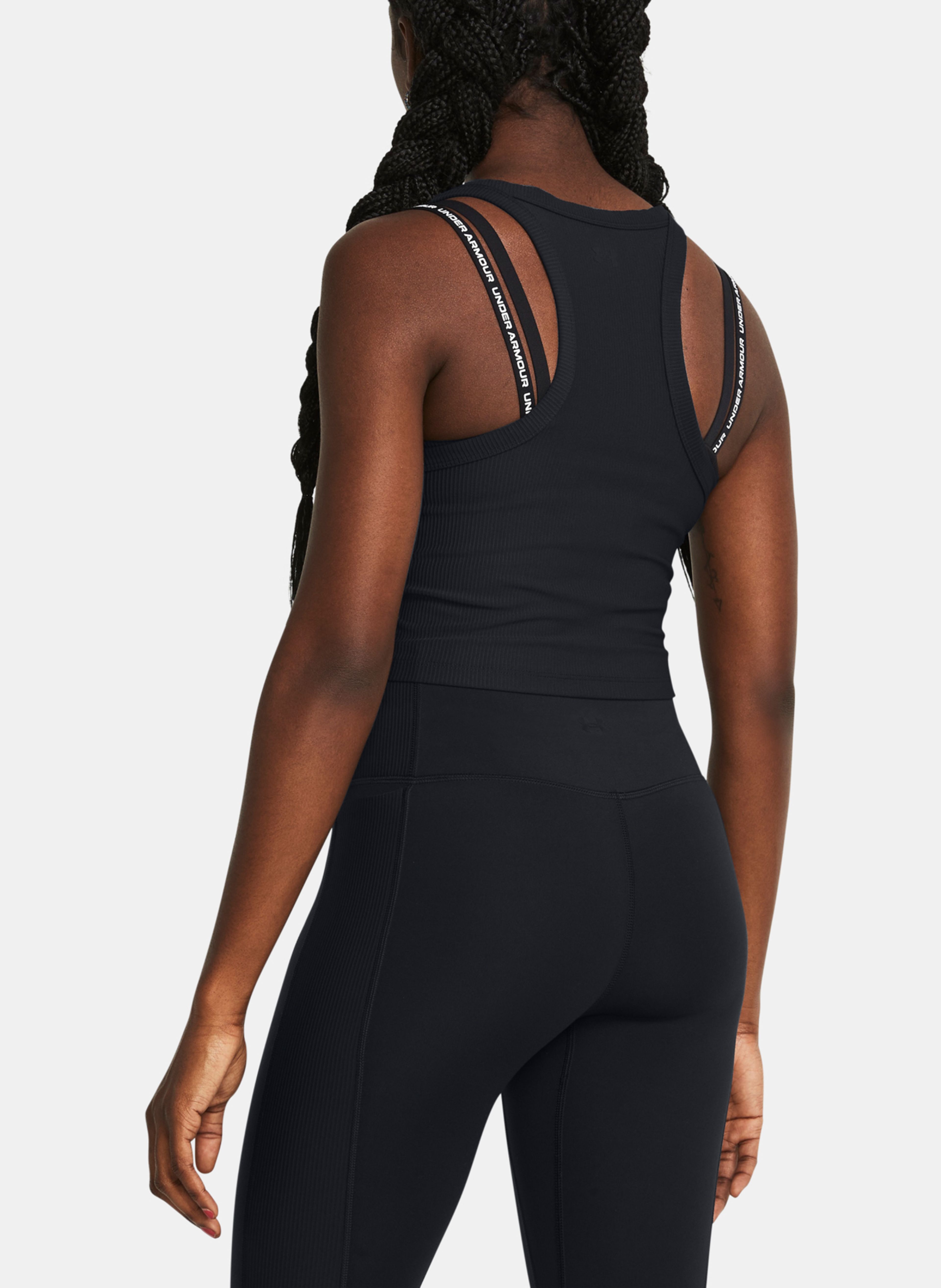Ženska majica brez rokavov Under Armour Meridian Rib Crop Tank - 002