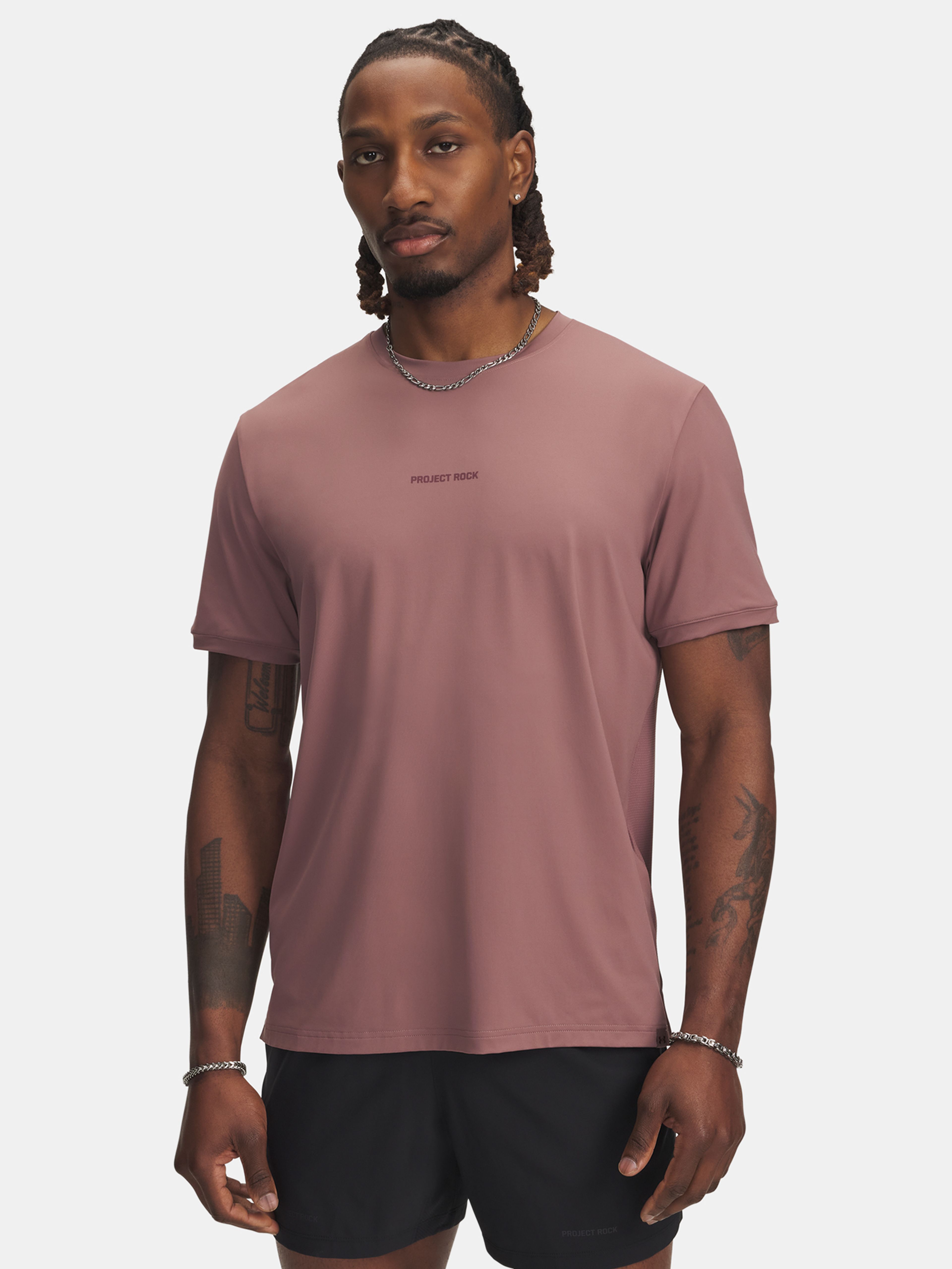 Férfi póló Under Armour Pjt Rck Iso Chill SS-BRN