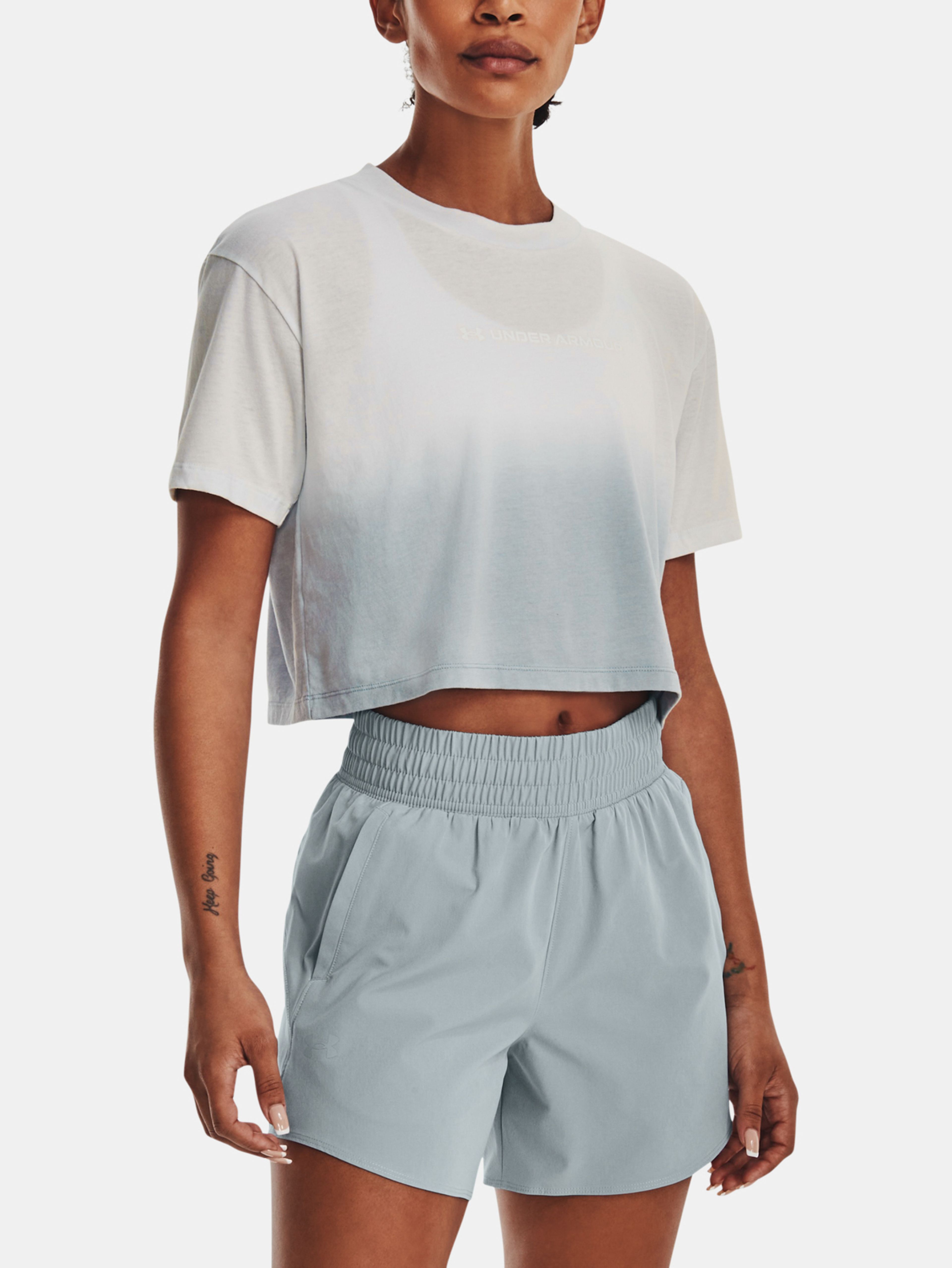 Ženska majica Under Armour UA DIP DYE CROP SS