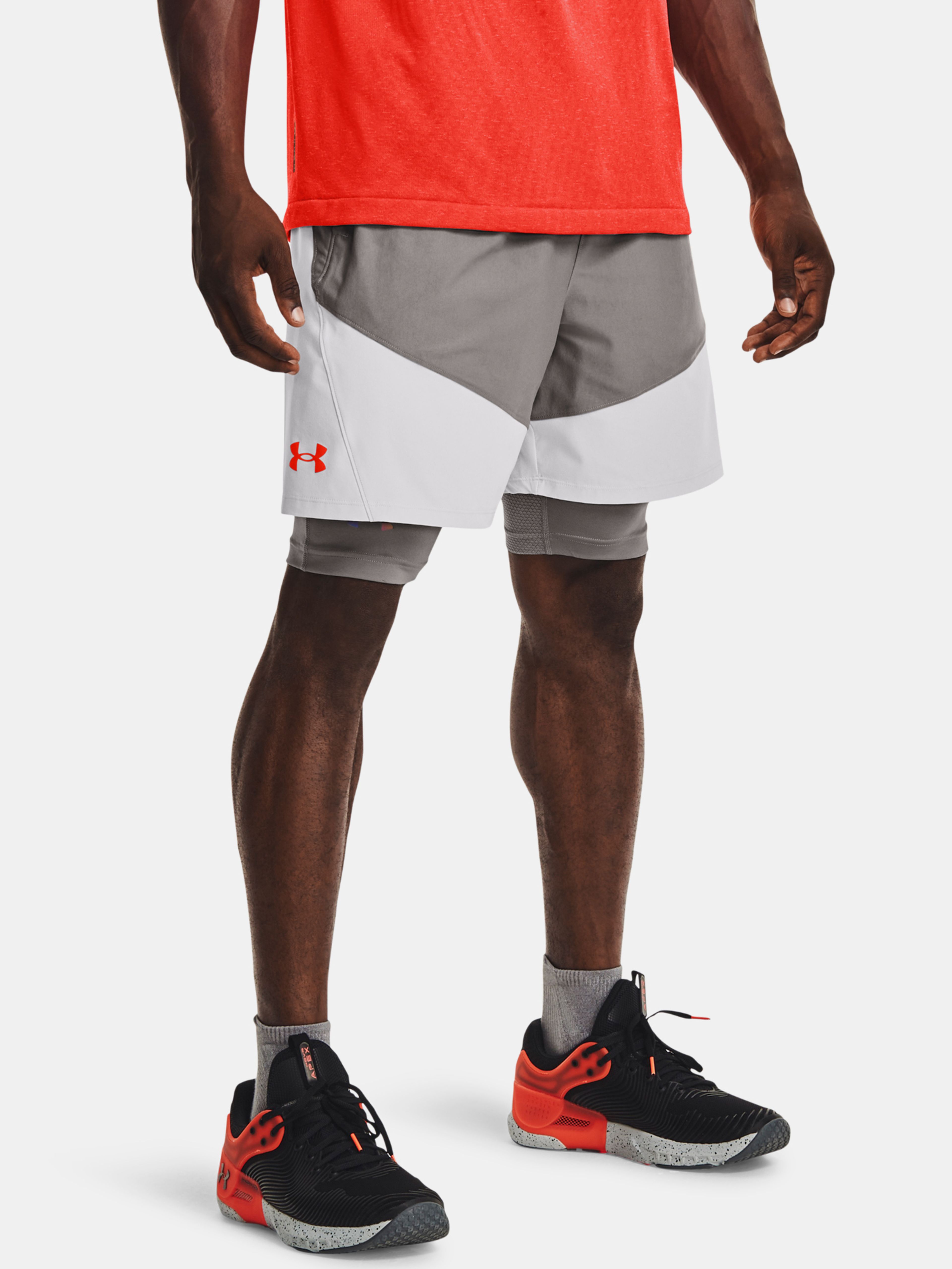 Férfi rövidnadrágok Under Armour Knit Woven Hybrid Shorts