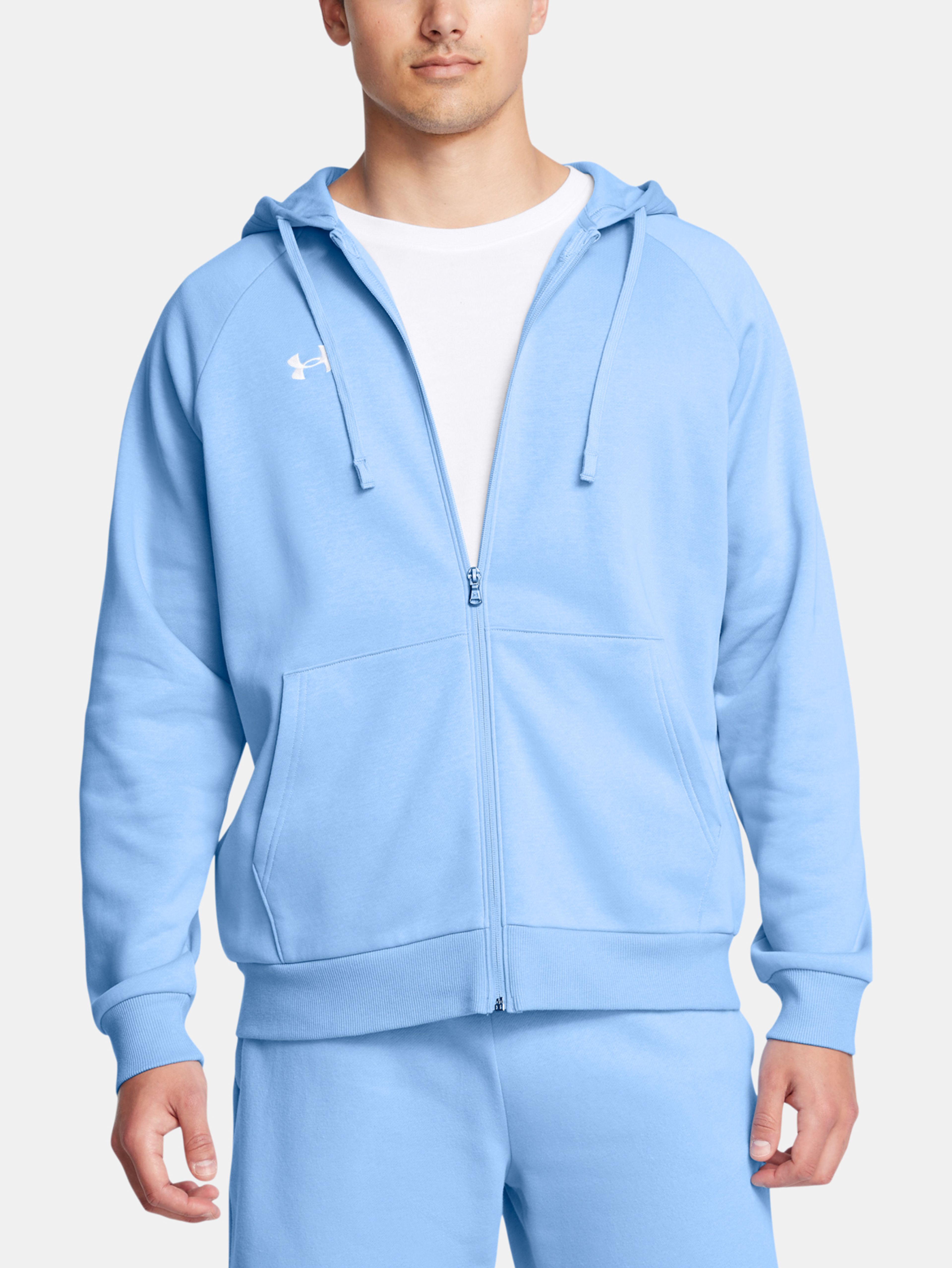 Moški pulover  Under Armour UA Rival Fleece FZ Hoodie-BLU