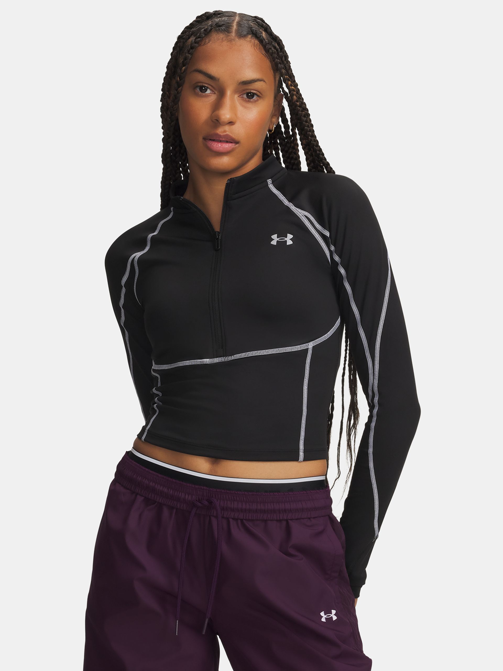 Sieviešu t-krekls Under Armour ColdGear Elite 1/2 Zip - 001