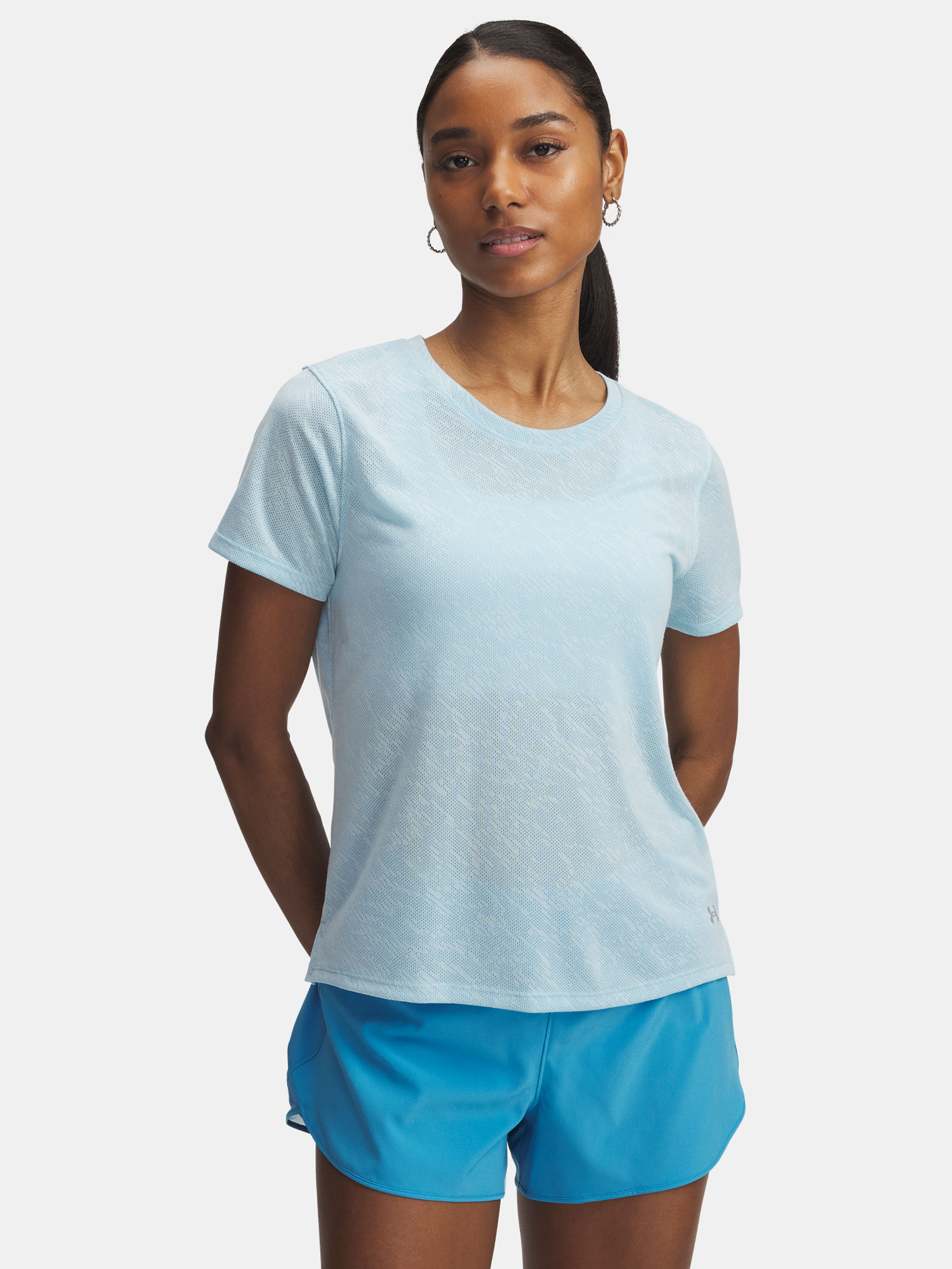 Női póló Under Armour UA Launch Camo Shortsleeve