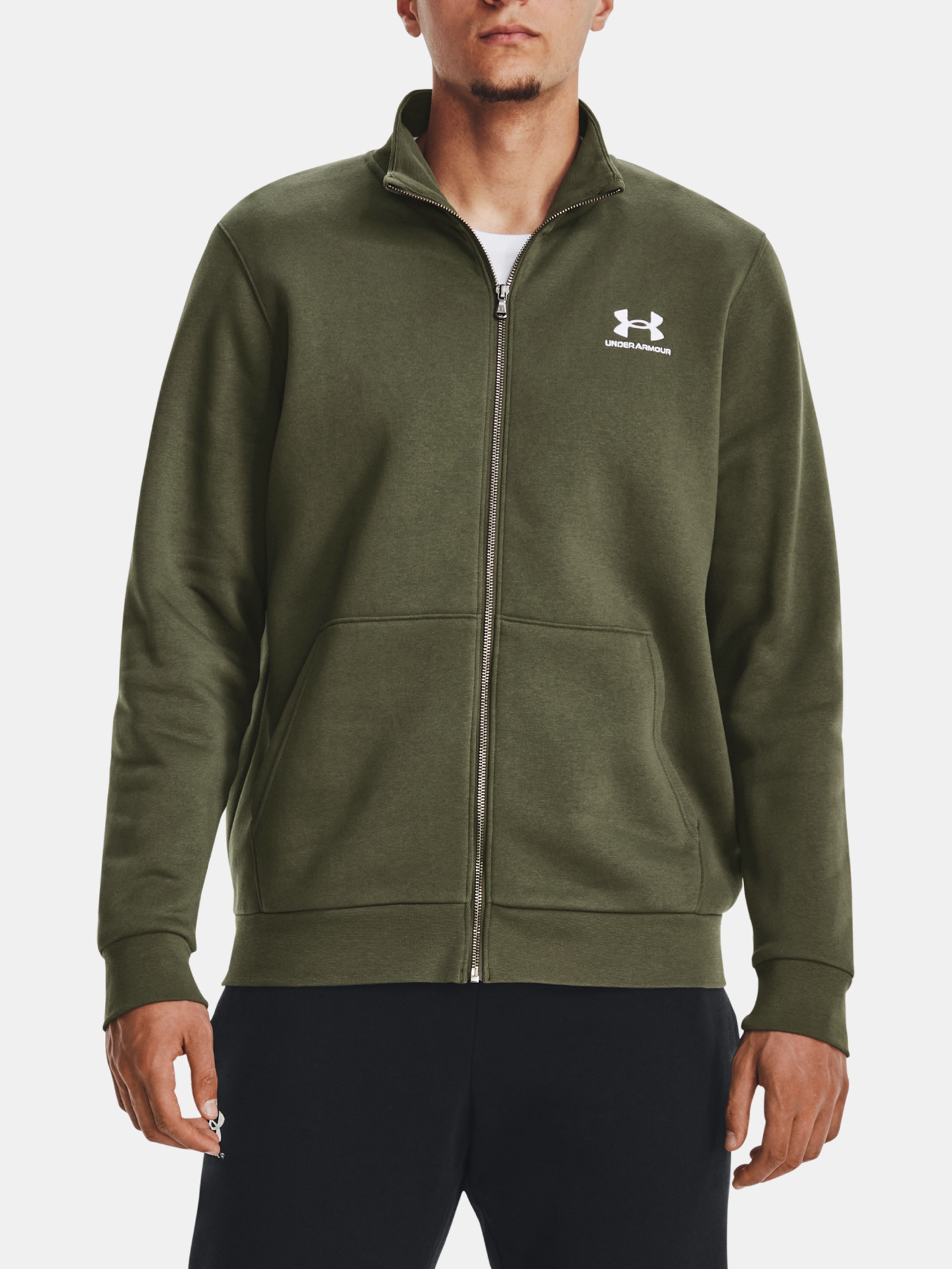 Pánska bunda Under Armour UA Essential Flc Track Jkt