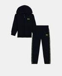Zēnu komplekts Under Armour UA TAPING FZ HOODIE SET-Melna - 001