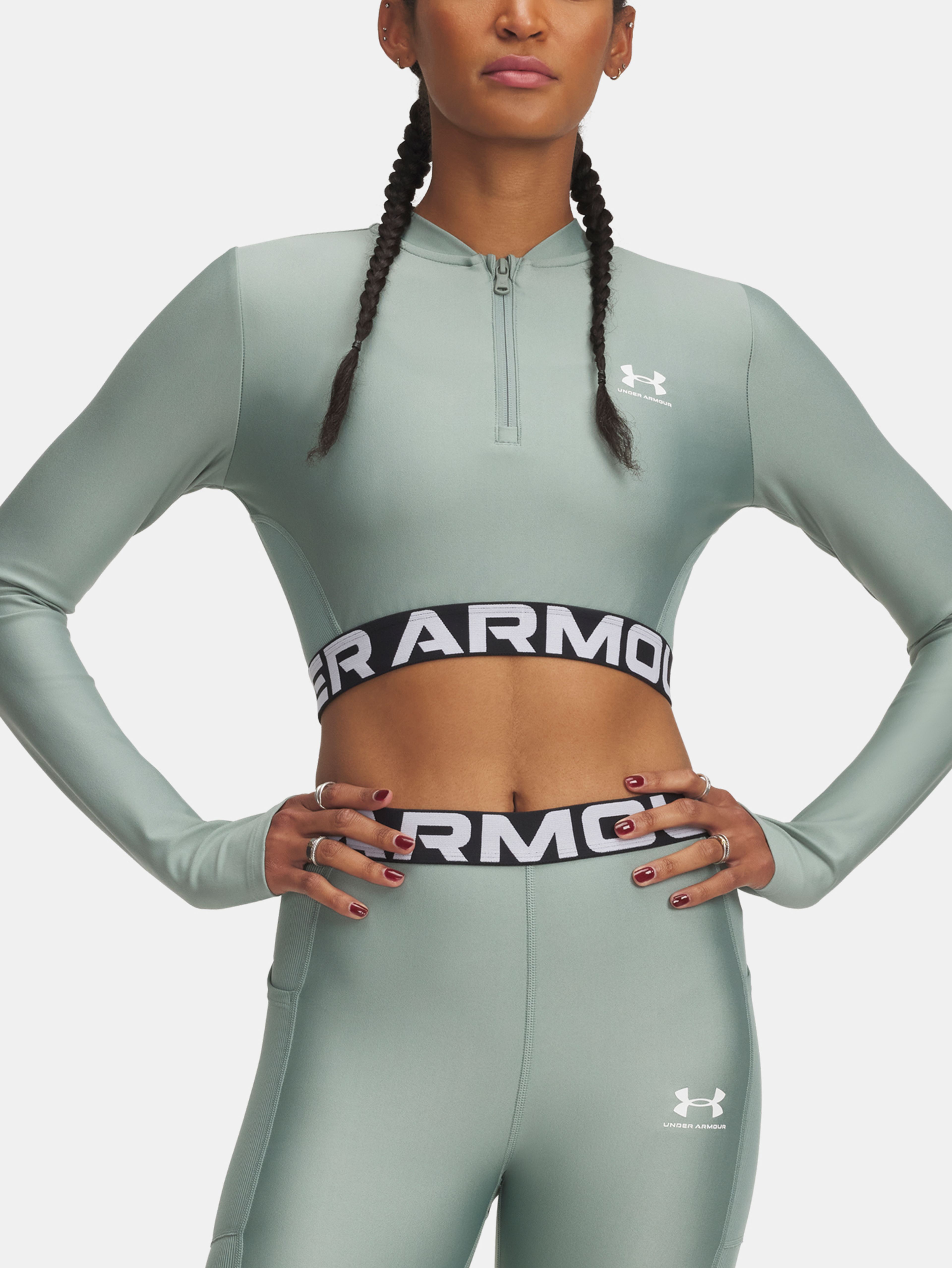 Dámské tričko Under Armour HeatGear Rib 1/4 Zip LS