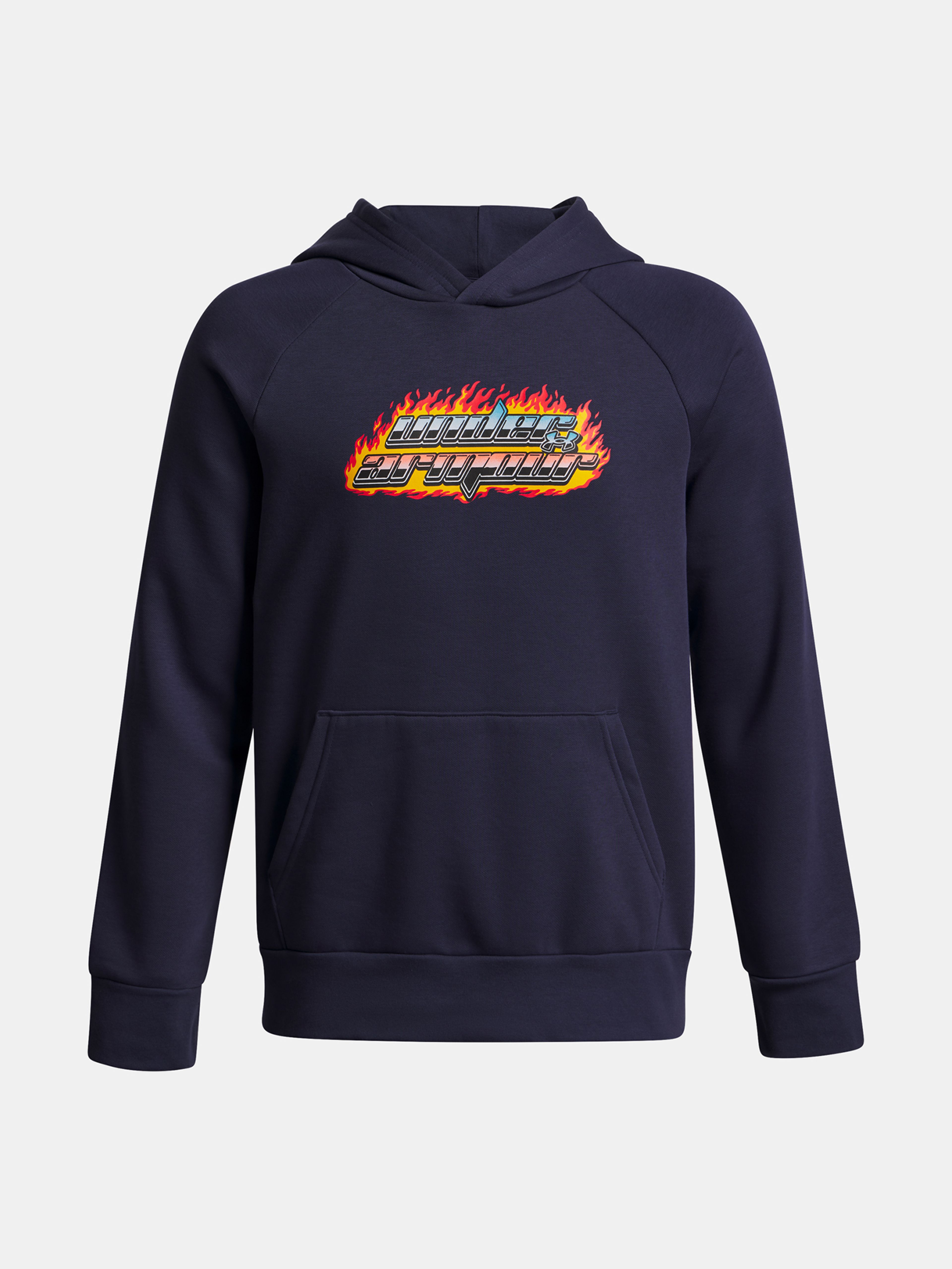 Chlapčenská mikina Under Armour UA Rival Flc Flamin Wdmrk HD-BLU
