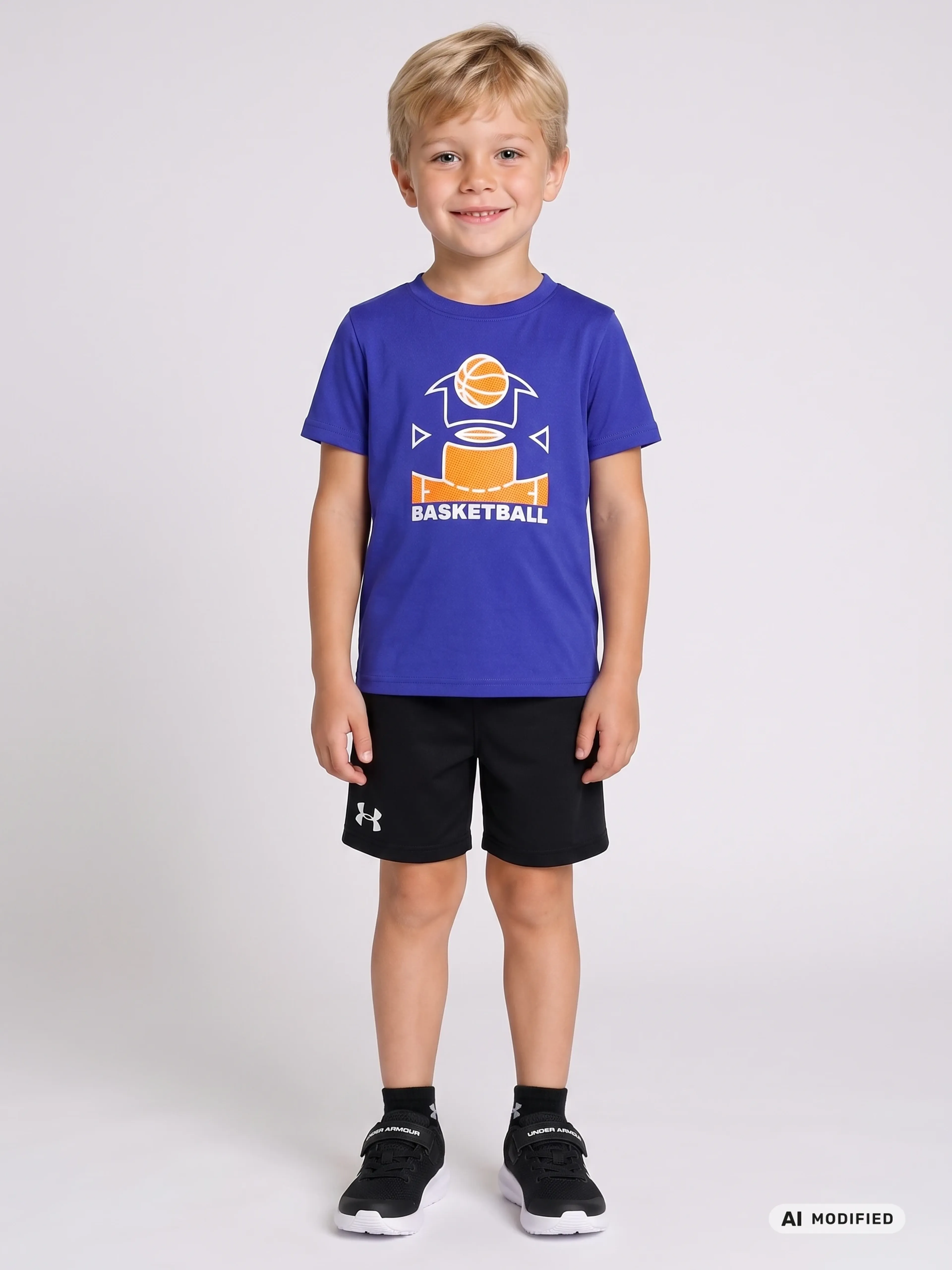 Poiste komplekt Under Armour UA BASKETBALL SS SHORT SET-ROY - 001