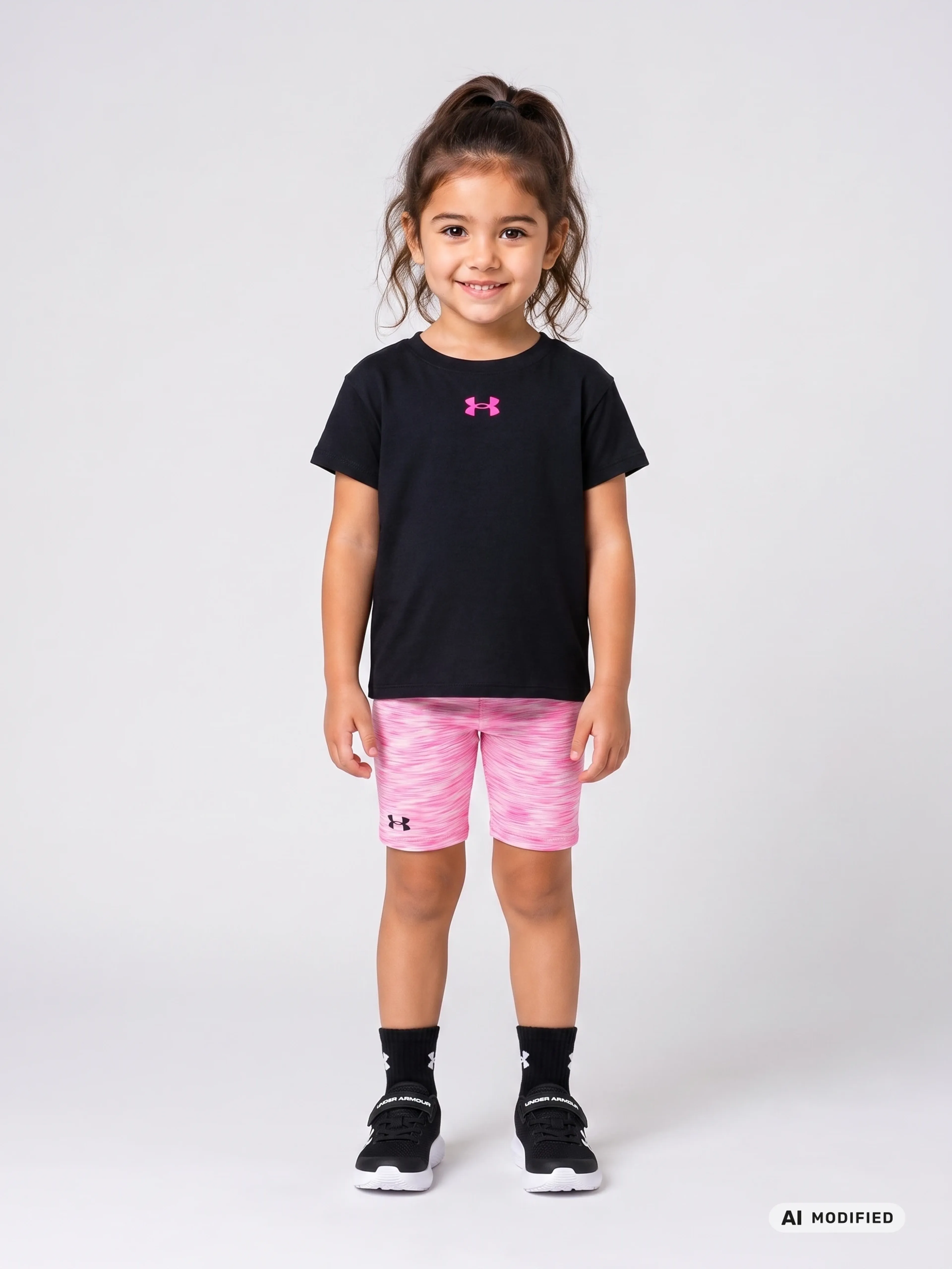 Tüdrukute komplekt Under Armour UA TWIST BIKE SHORT SET-BLK - 001