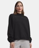 Női felső Under Armour Icon Fleece WM Mock NK-Fekete - 001