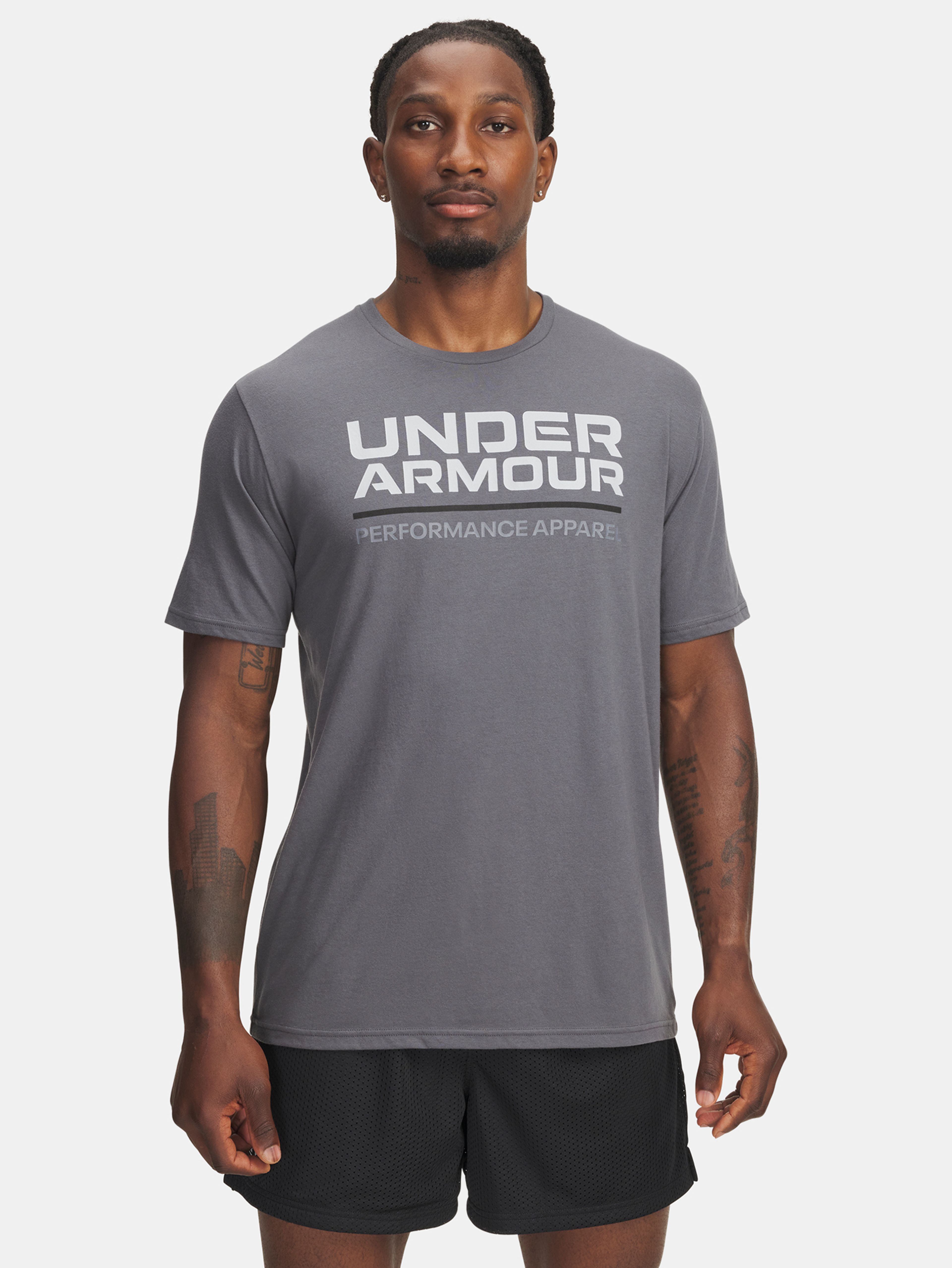 Pánské tričko Under Armour UA M WORDMARK SS MFO-GRY