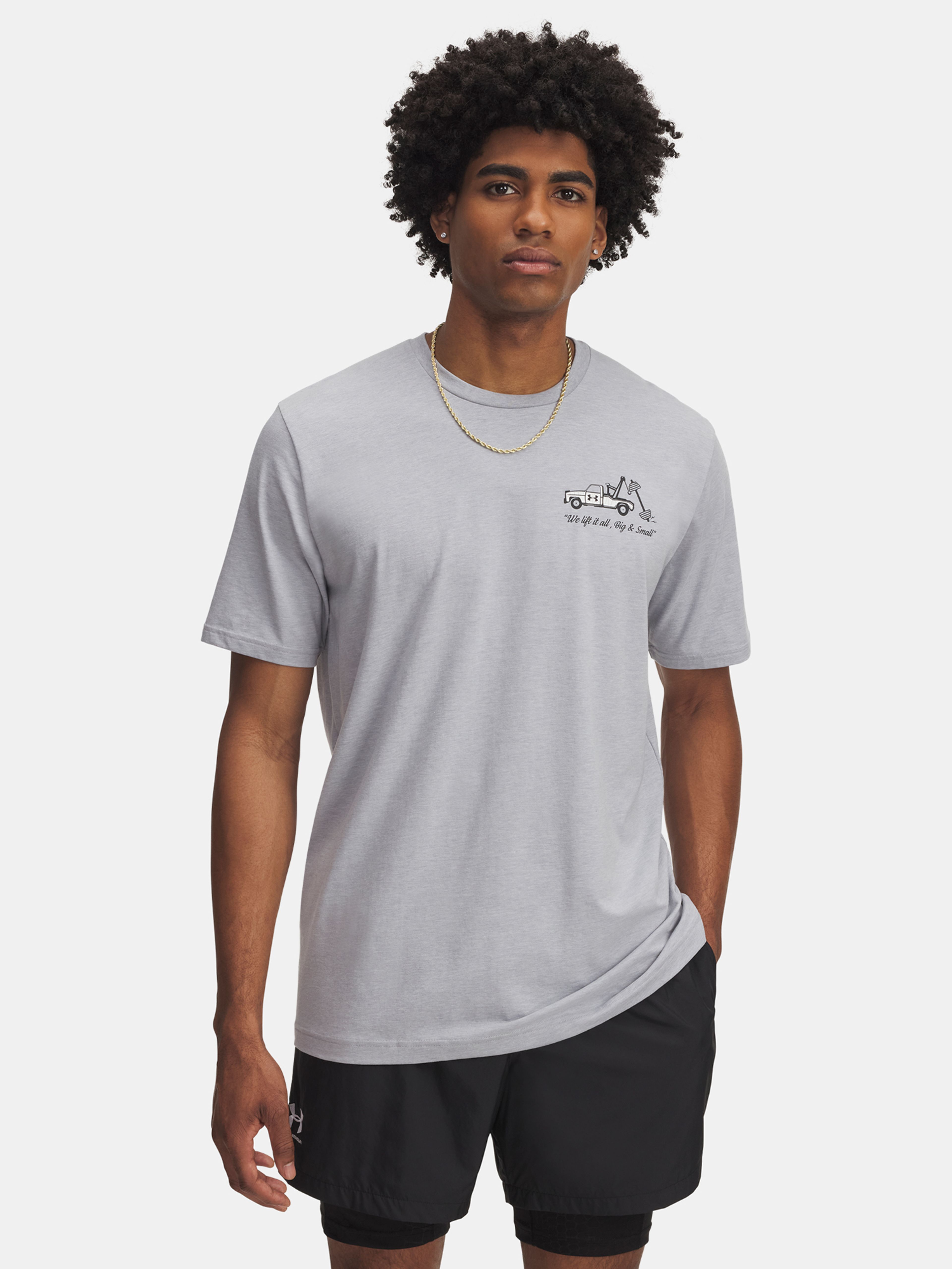 Pánske tričko Under Armour UA 60/40S BODY SHOP SS-GRY