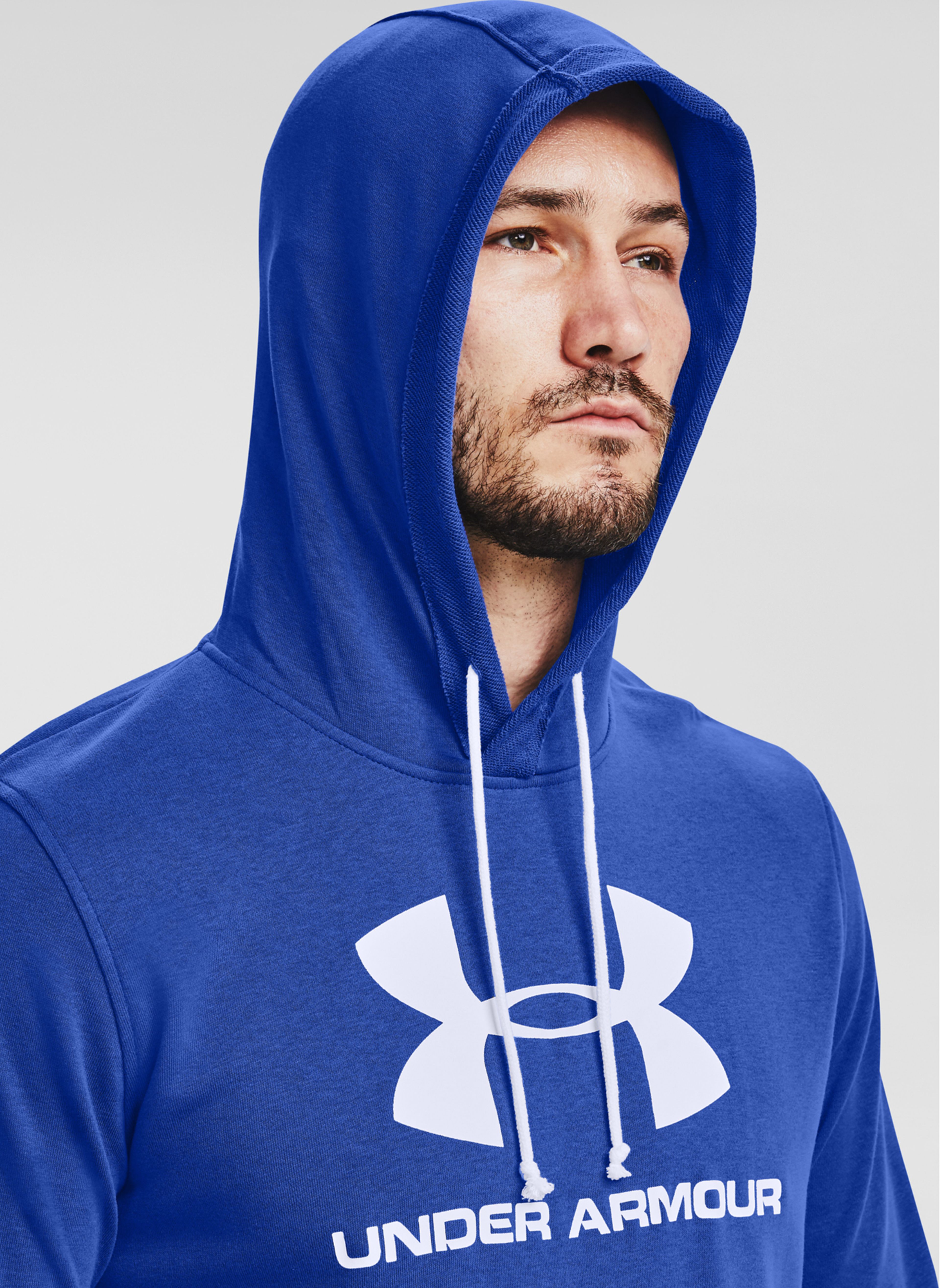 Pánska mikina Under Armour SPORTSTYLE TERRY LOGO HOODIE - 005