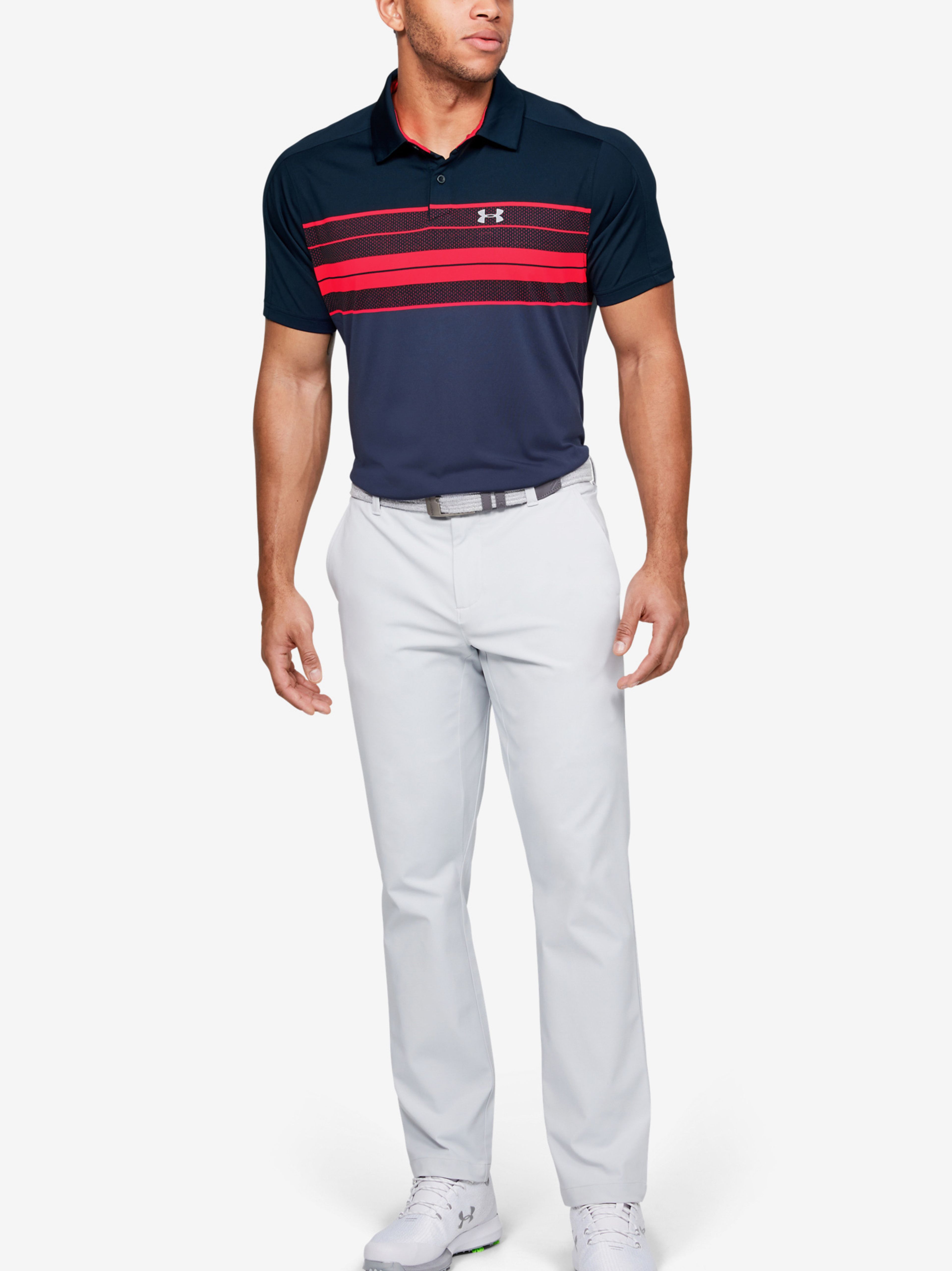Pánské tričko Under Armour Vanish Chest Stripe Polo - 003