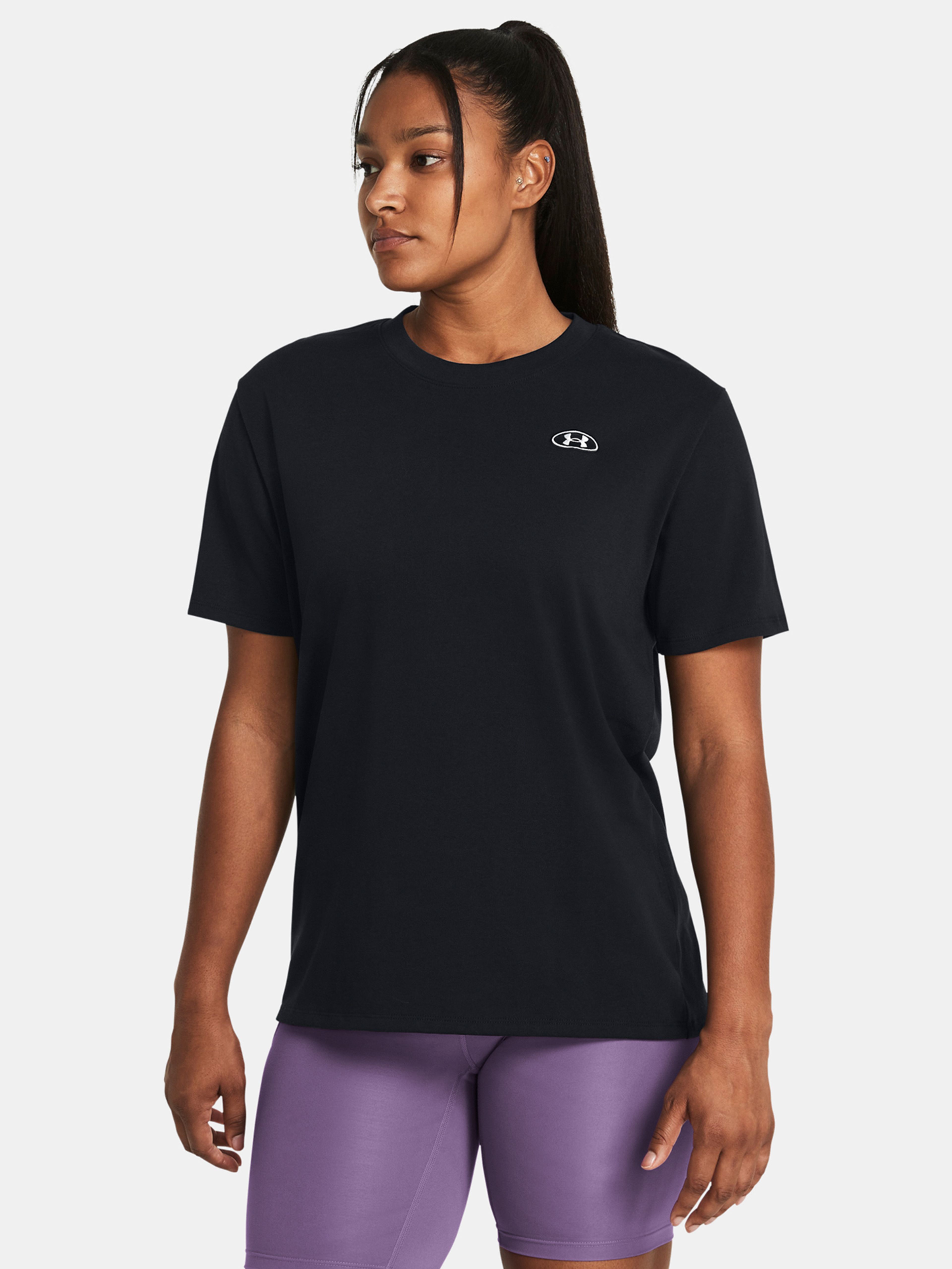 Női póló Under Armour UA HW Embroid Patch BFOS SS