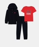 Zēnu komplekts Under Armour UA 3PC FZ HOODIE SET-Melna - 001