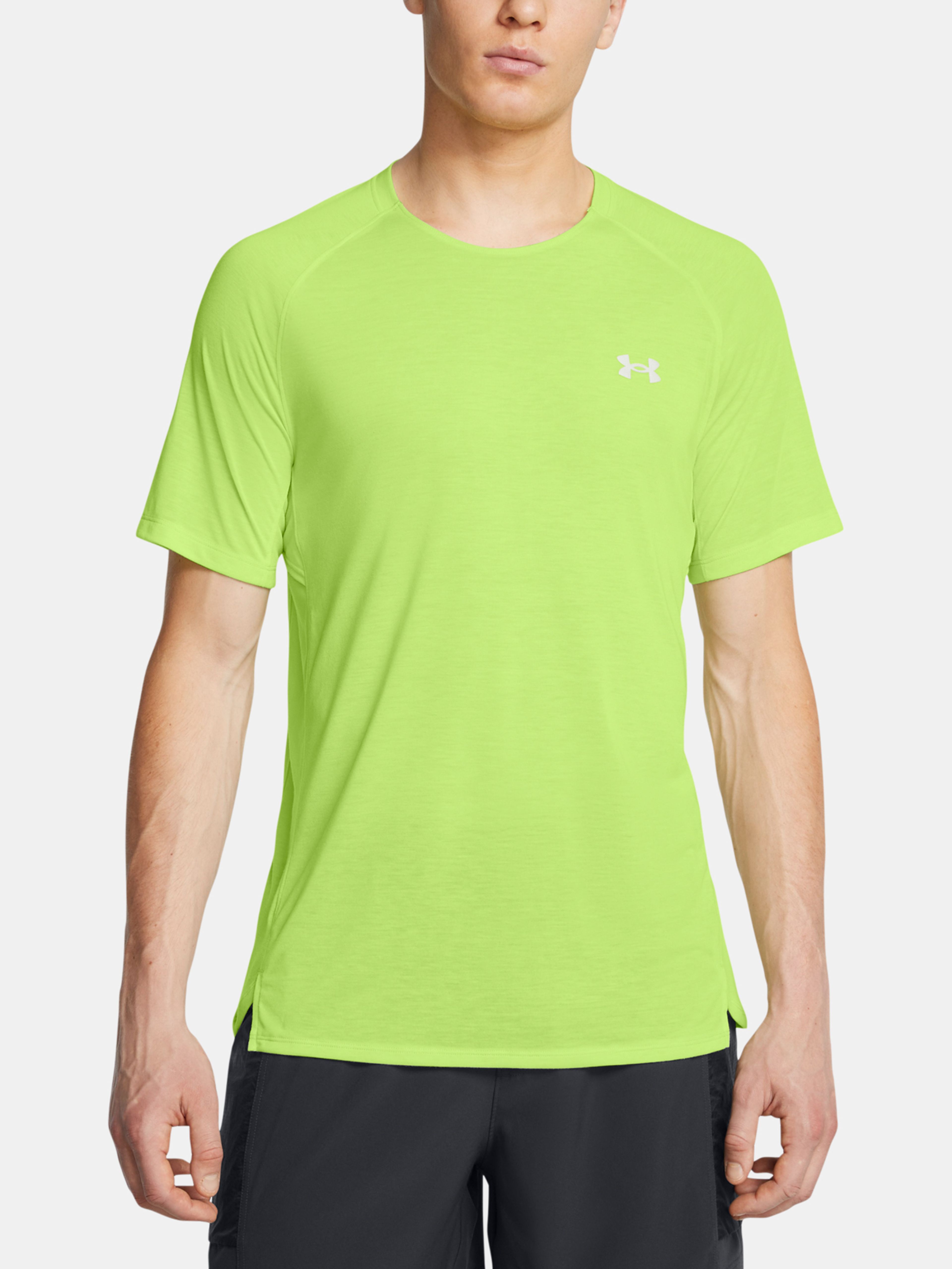 Pánske tričko Under Armour UA TRAIL RUN SHORTSLEEVE-GRN