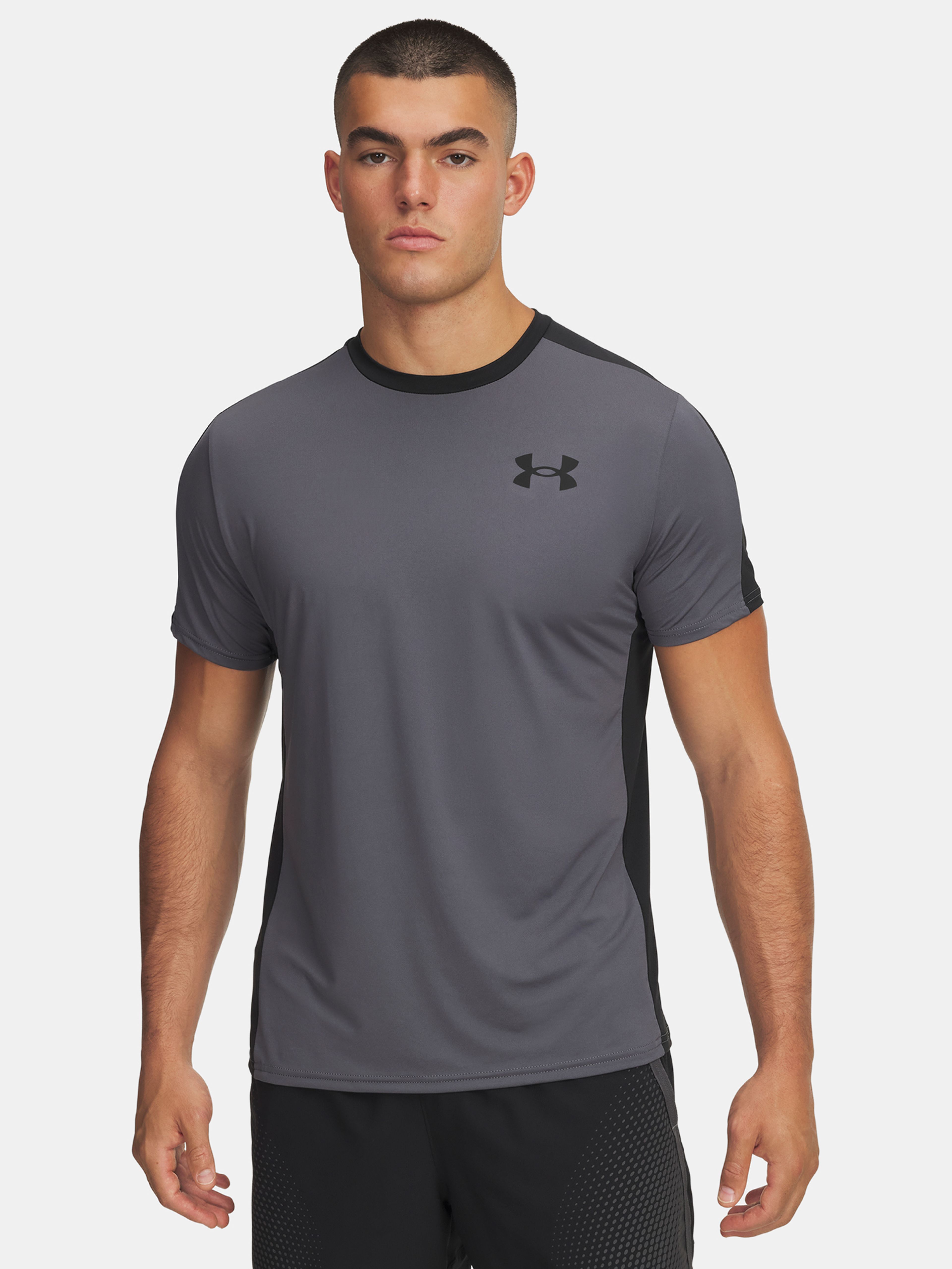 Pánske tričko Under Armour UA HG Wordmark SS-GRY