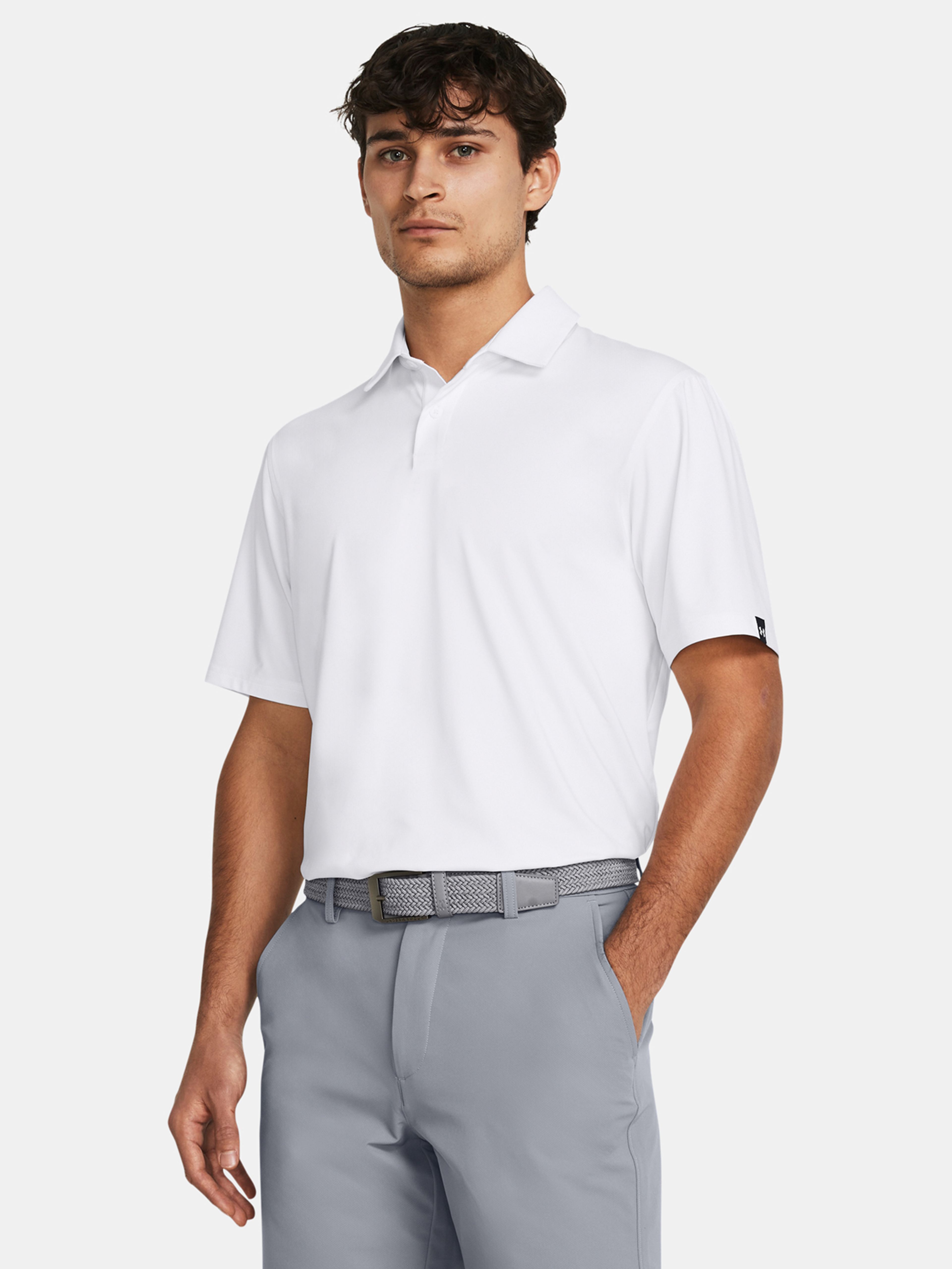 Férfi póló Under Armour UA T2G Polo LB-WHT