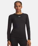 Ženska majica Under Armour UA ColdGear Crew-Črna - 001