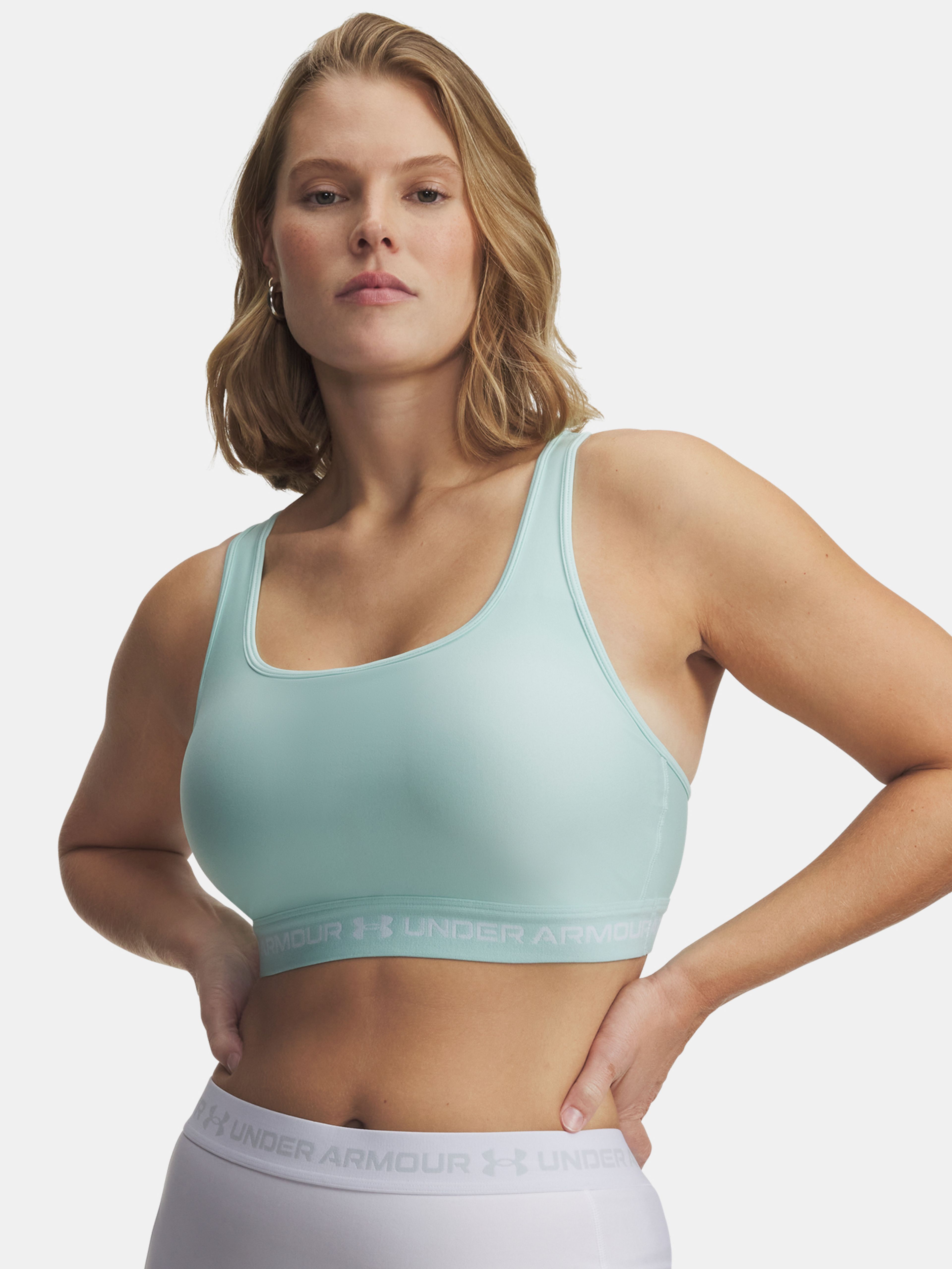Ženski nedrček  Under Armour Crossback Mid Bra-GRN
